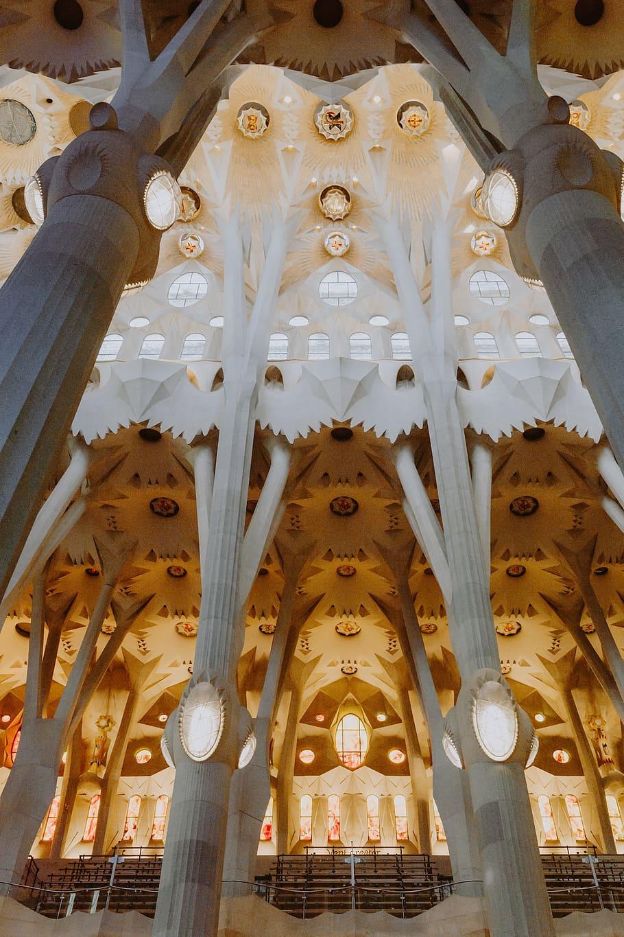 910x1365 HD wallpaper: Sagrada Familia cathedral designed