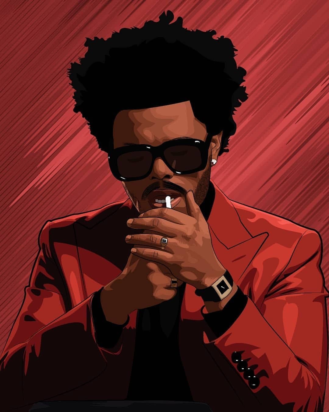 1080x1350 The Weeknd Digital Art Wallpaper