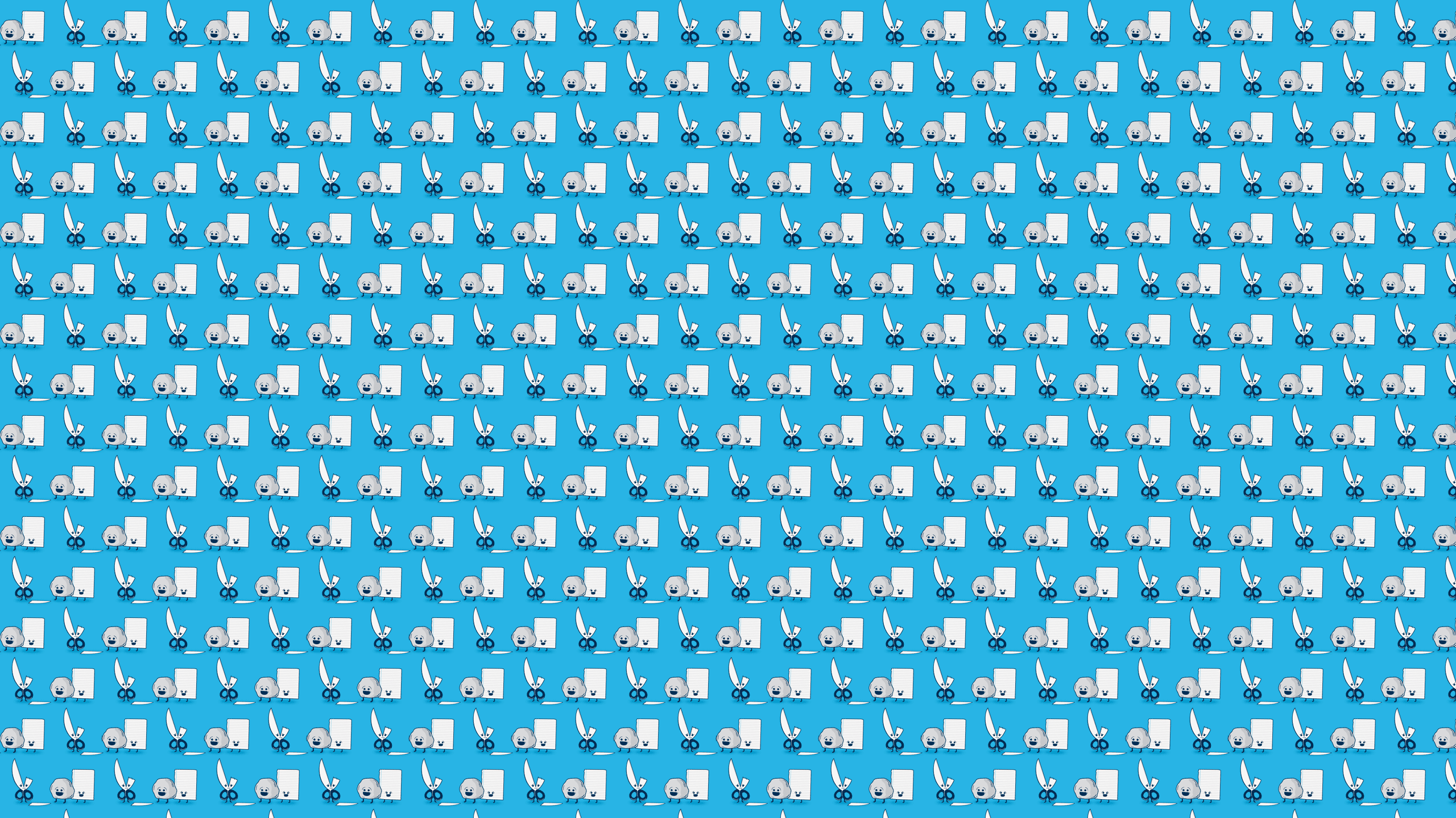2560x1440 Scissors Paper Rock Desktop Wallpaper