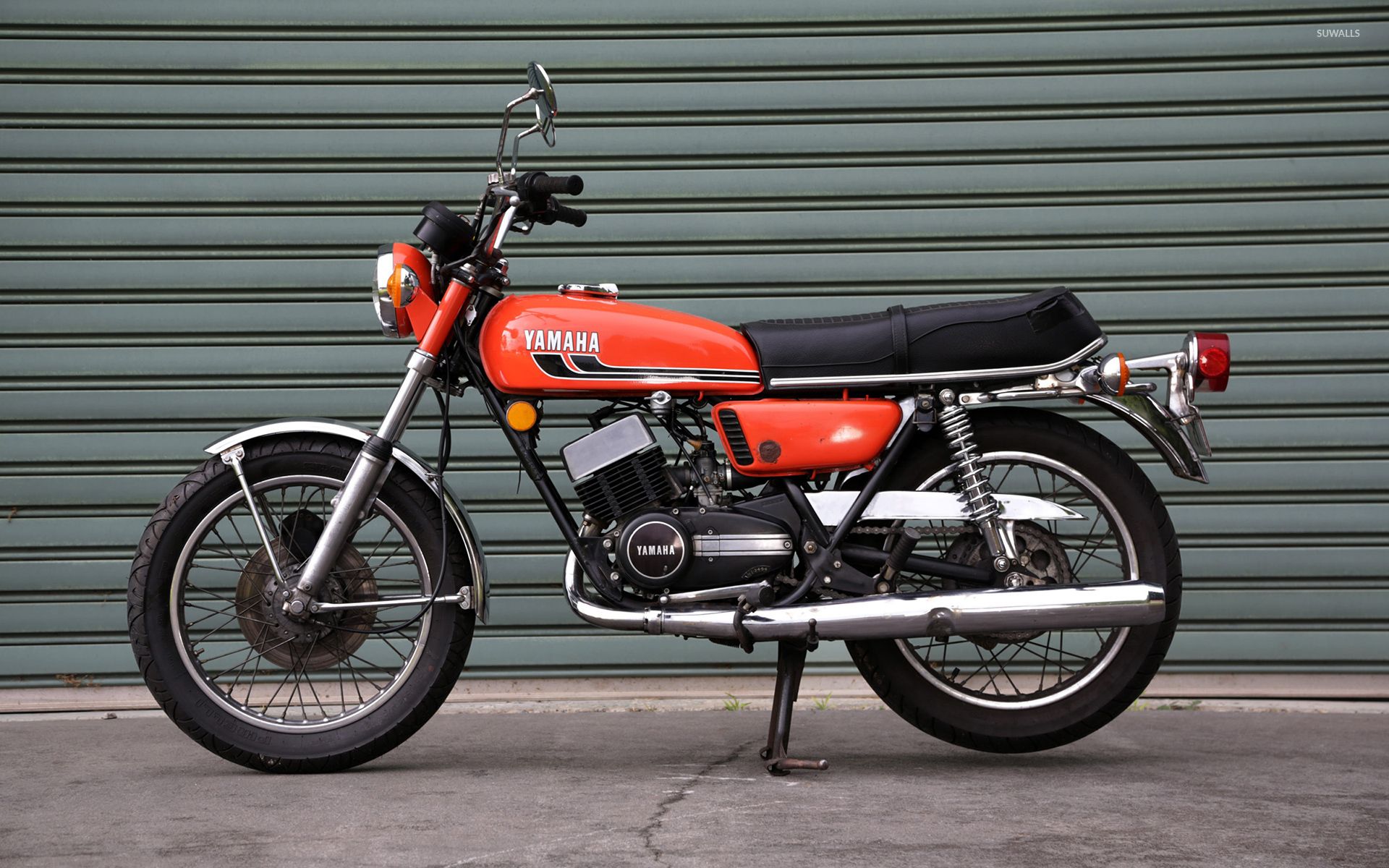 1920x1200 Orange Yamaha RD350 wallpaper