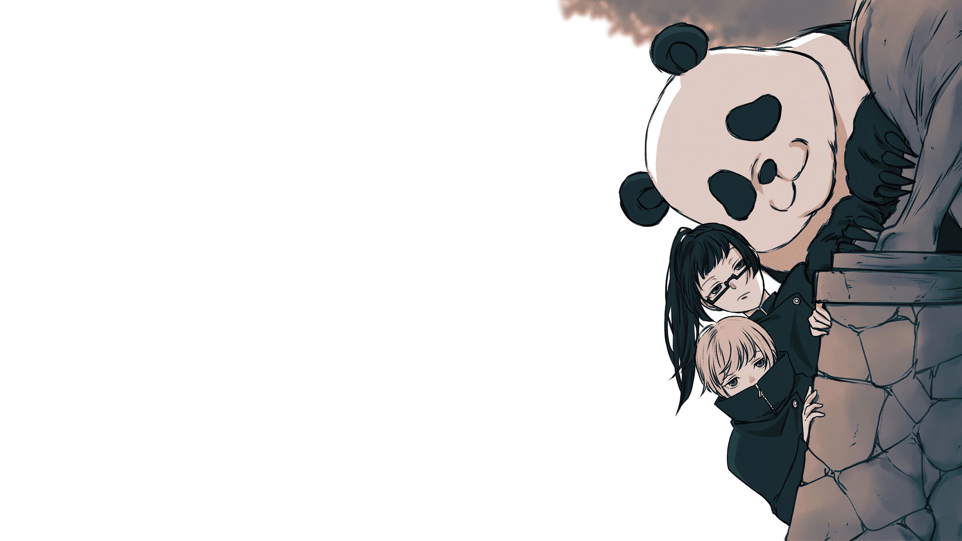 3840x2160 Jujutsu Kaisen Panda Maki Zenin Toge