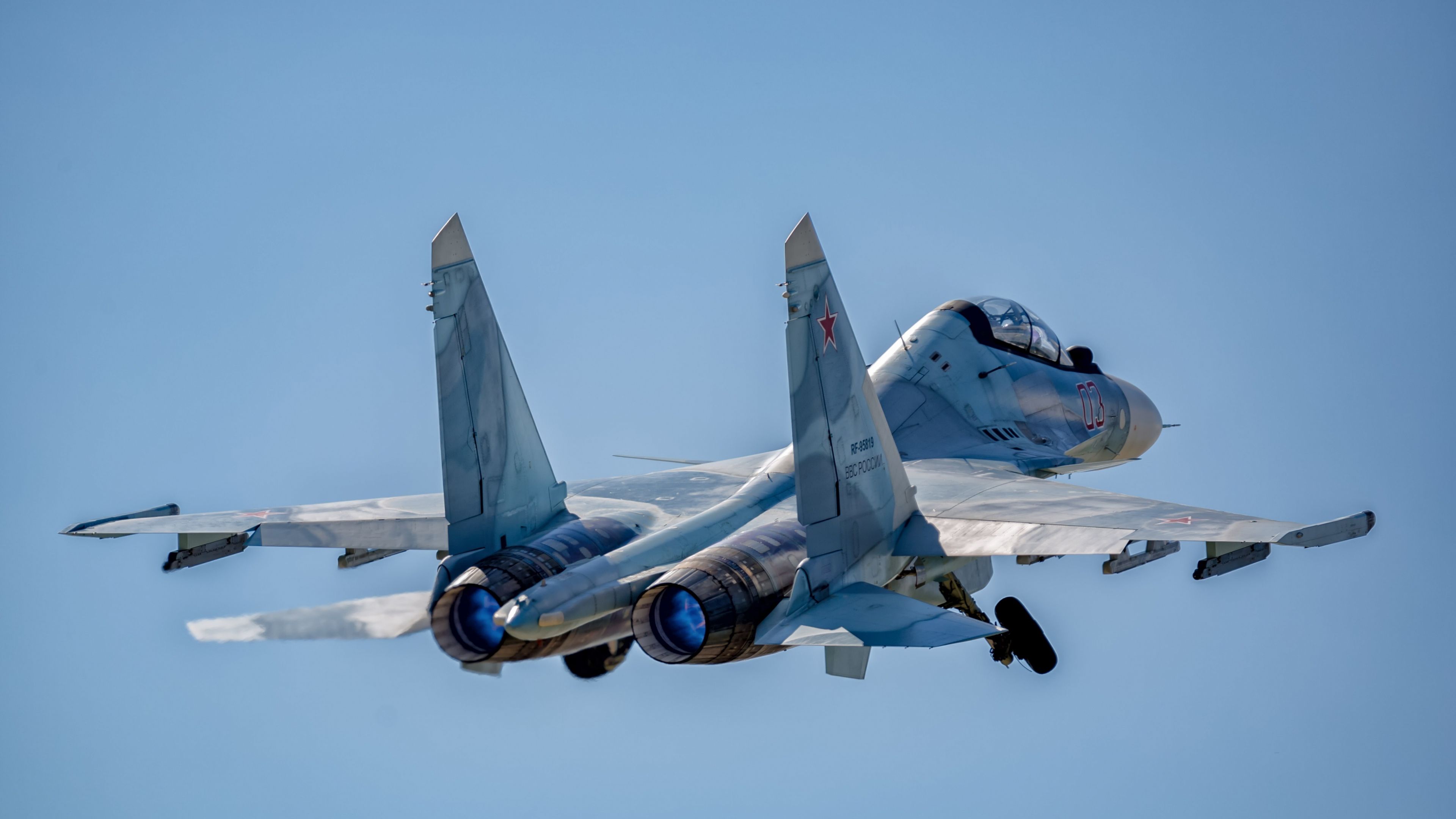 3840x2160 4K Ultra HD Sukhoi su 30 Wallpaper