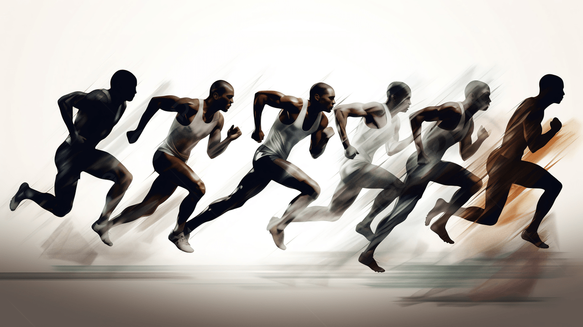 1200x673 Running Race Of Several Men Is Running