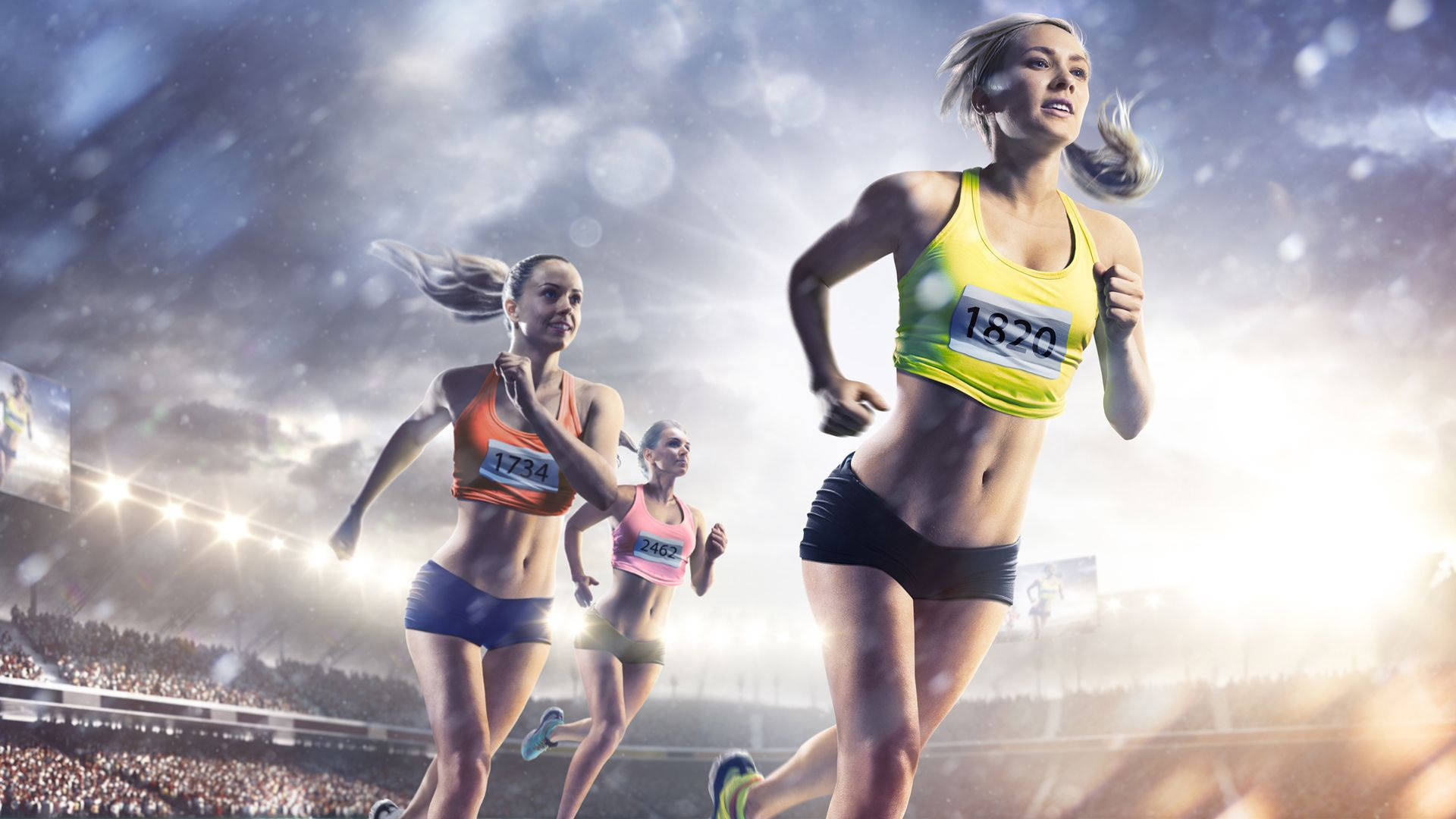 1920x1080 Running Athletics Wallpaper