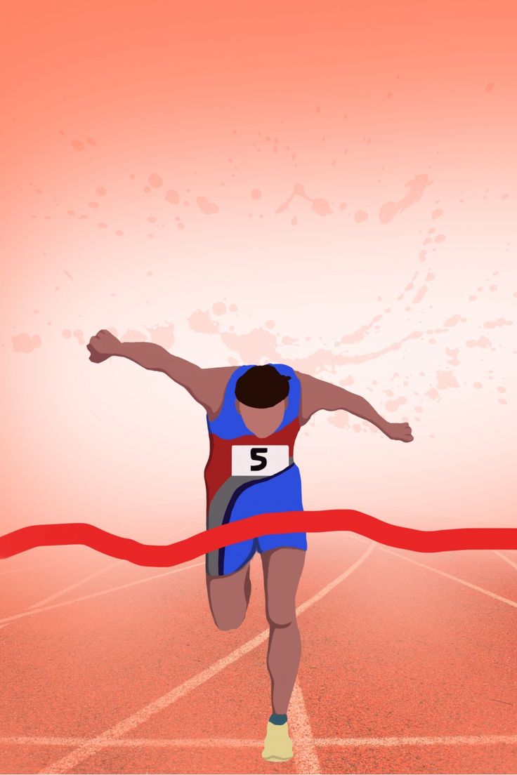 736x1104 Cartoon Marathon Running Running Sport
