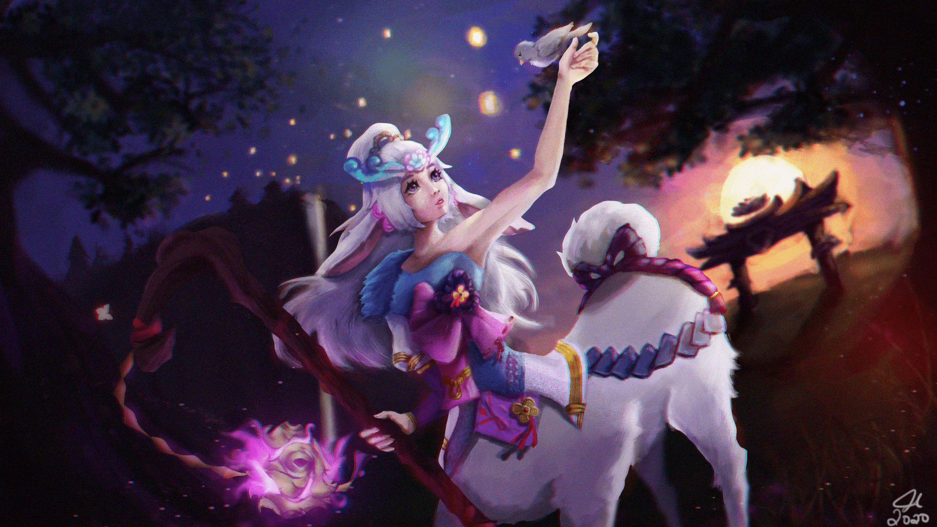 1920x1080 Spirit Blossom Lillia from League