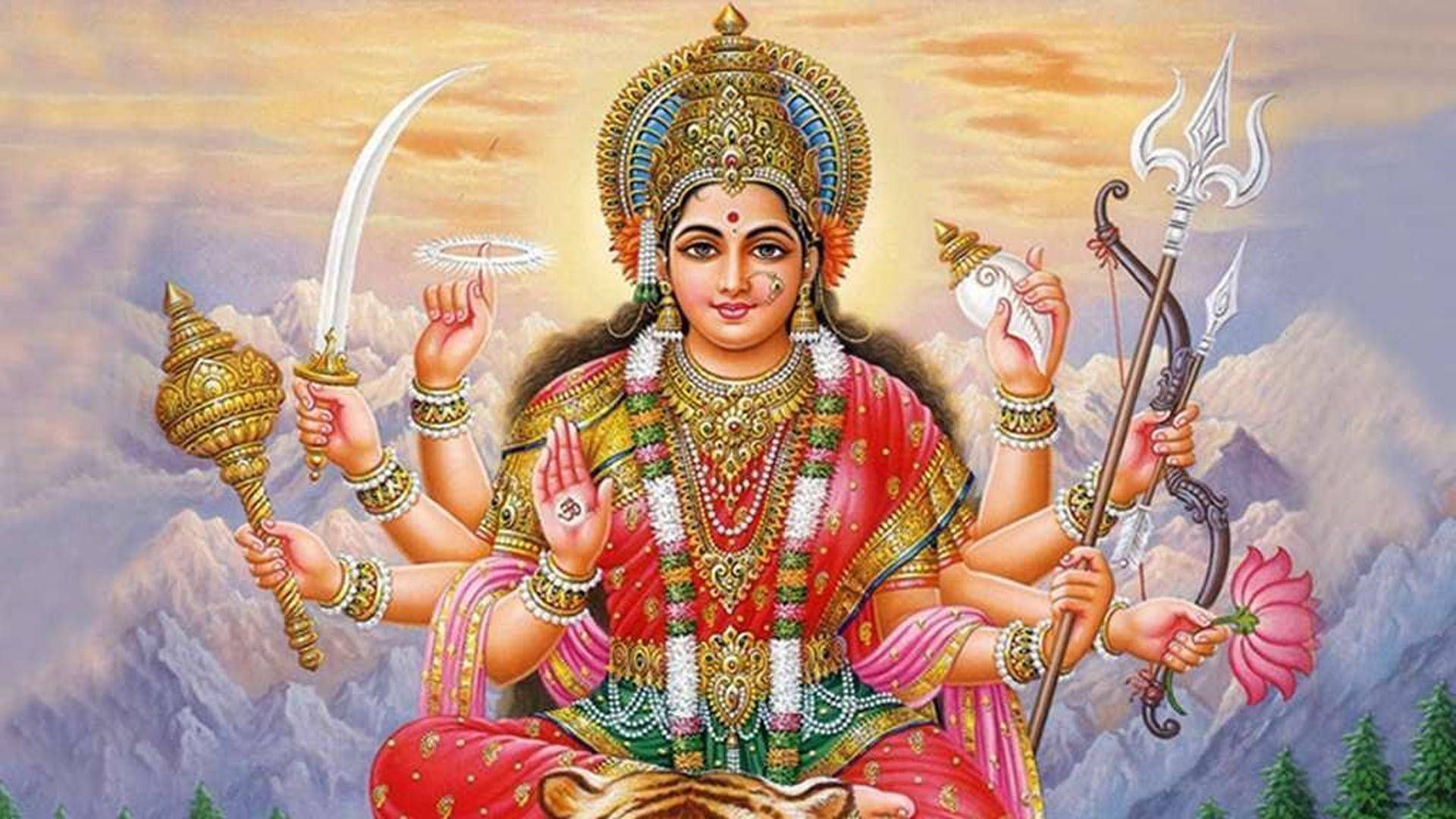 1920x1080 Durga Devi Wallpaper