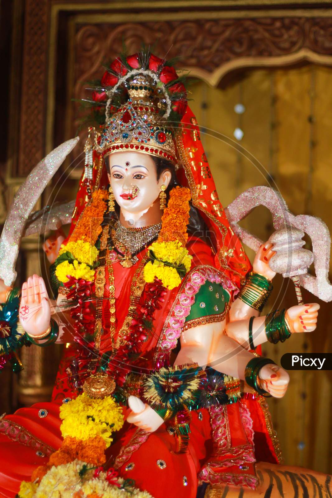 1067x1600 Image of Indian Festival Navratri. Lord