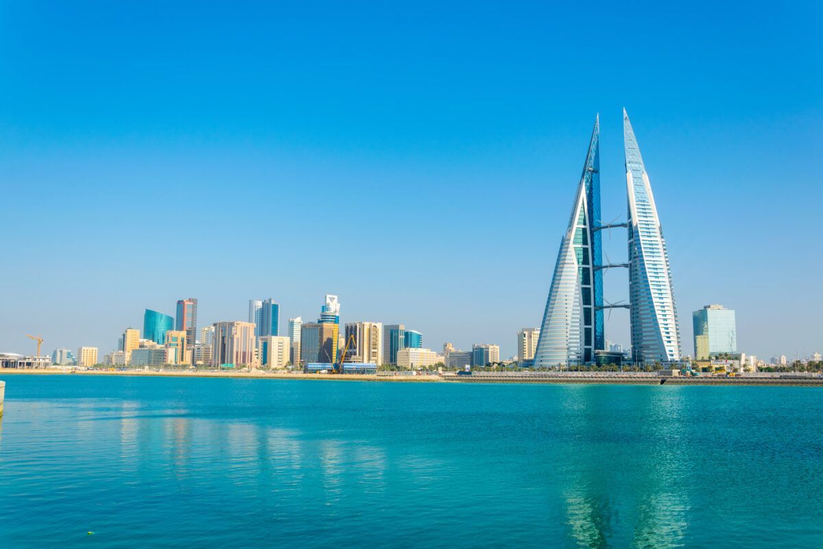 1200x800 Skyline of Manama dominated by