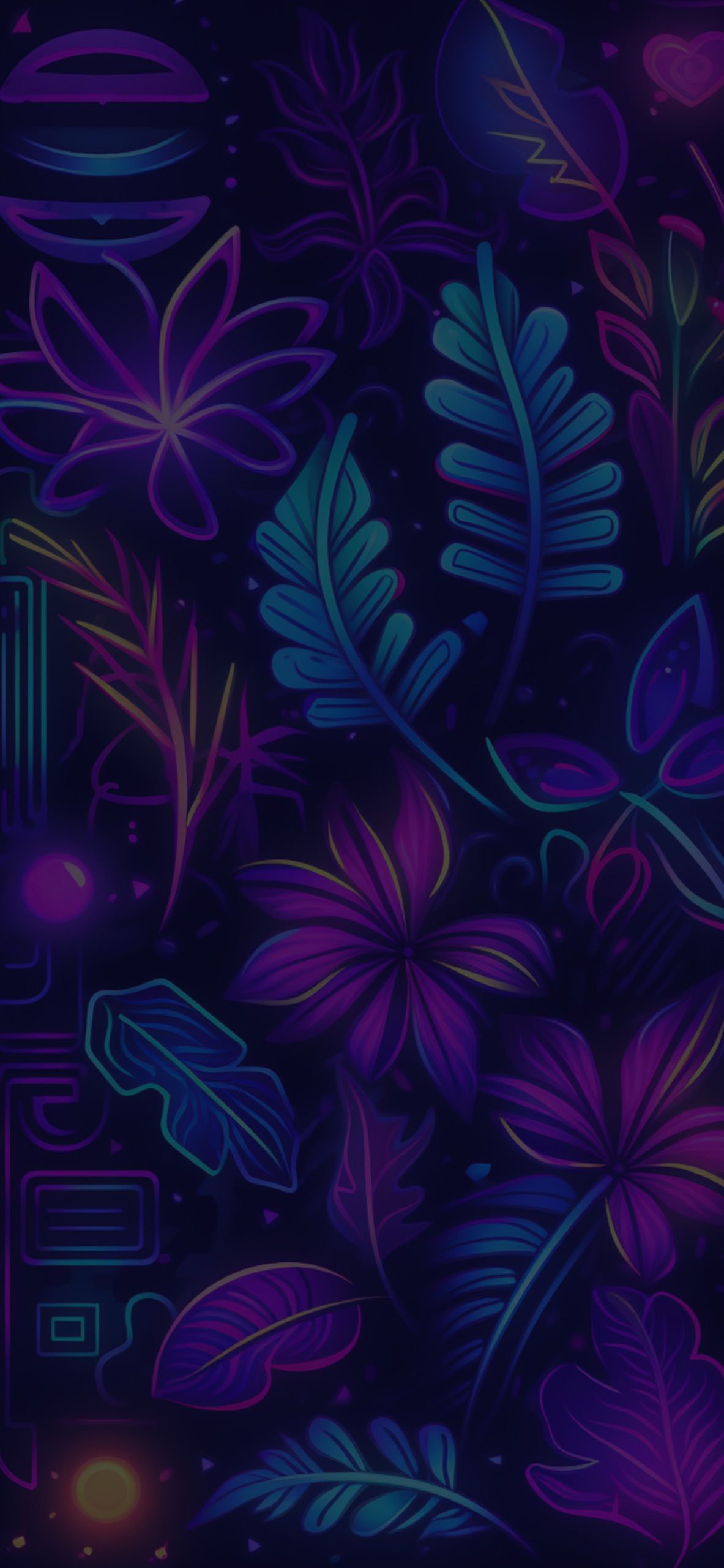 1183x2560 Colorful Neon Wallpaper