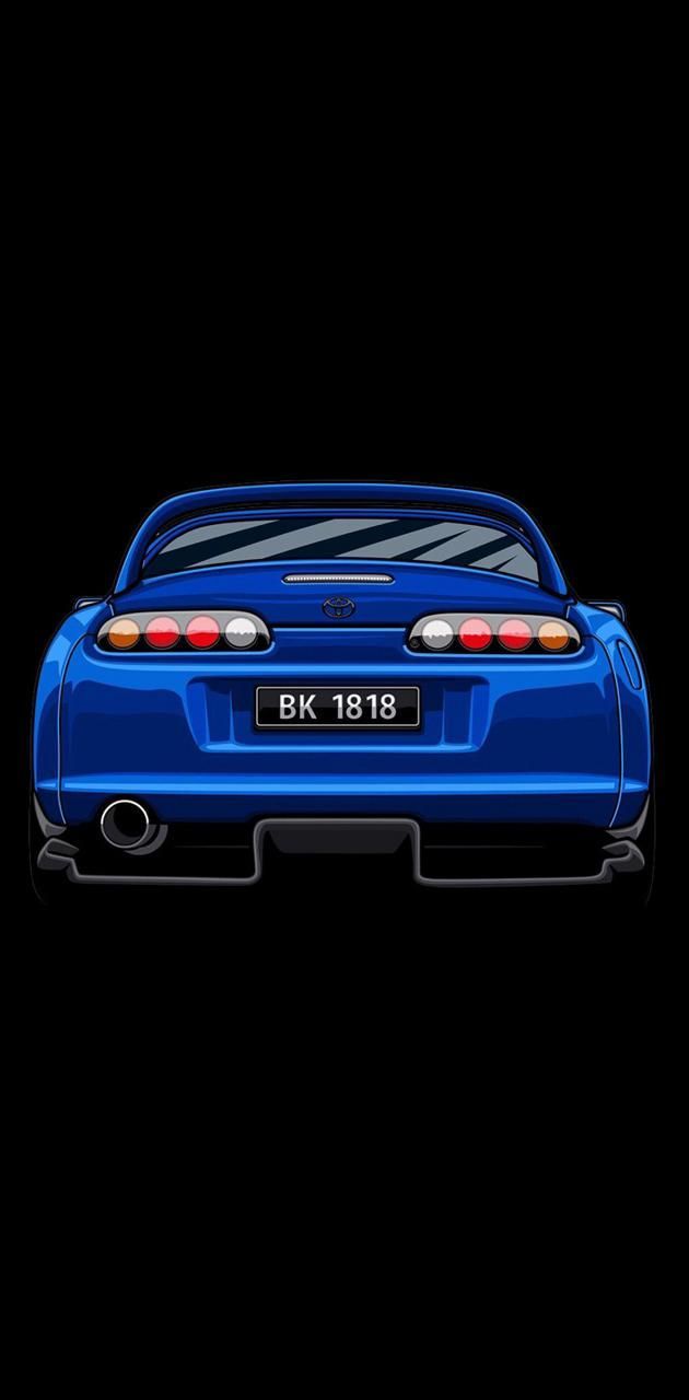 630x1280 Blue Supra Wallpaper