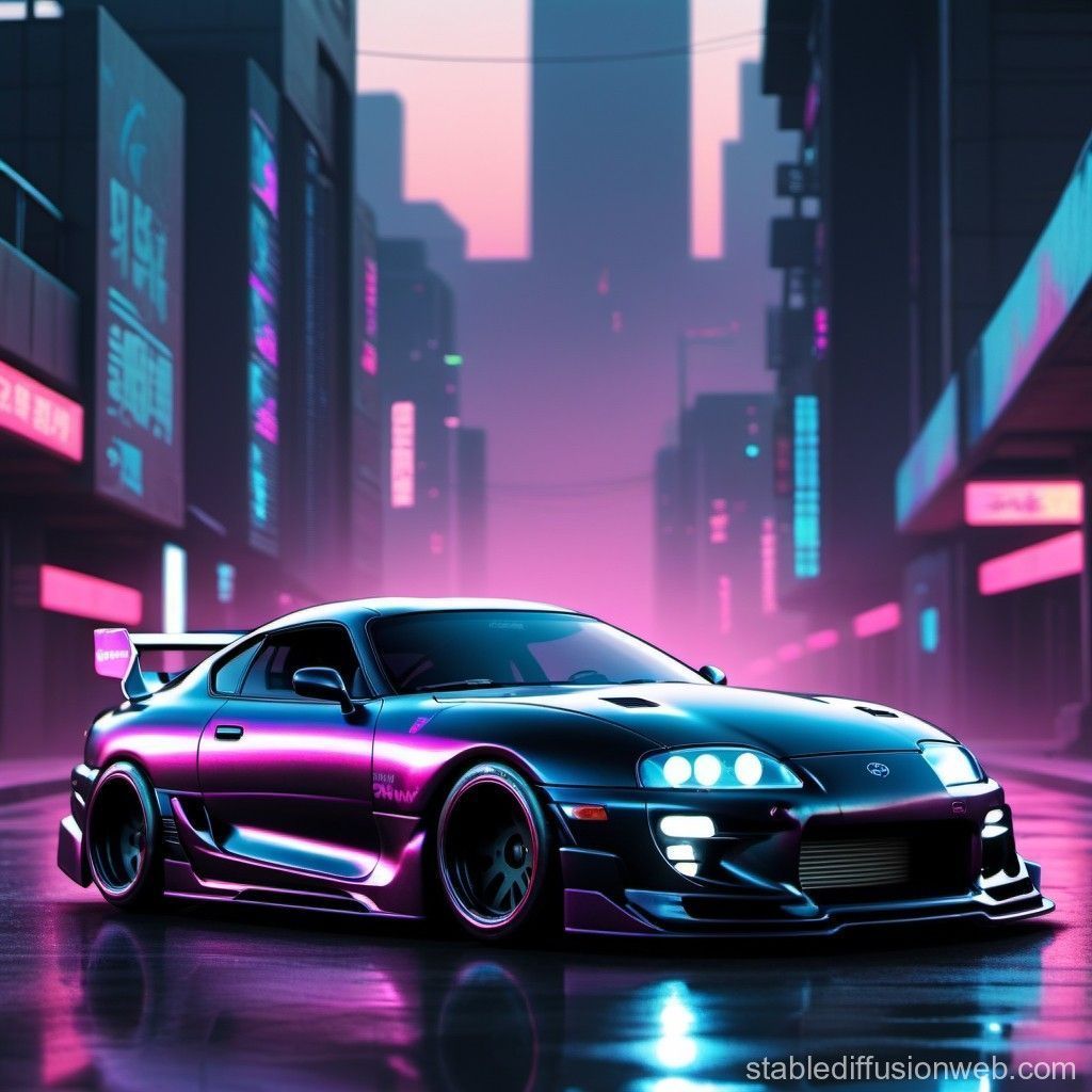 1024x1024 cyberpunk toyota supra mk5 Prompts