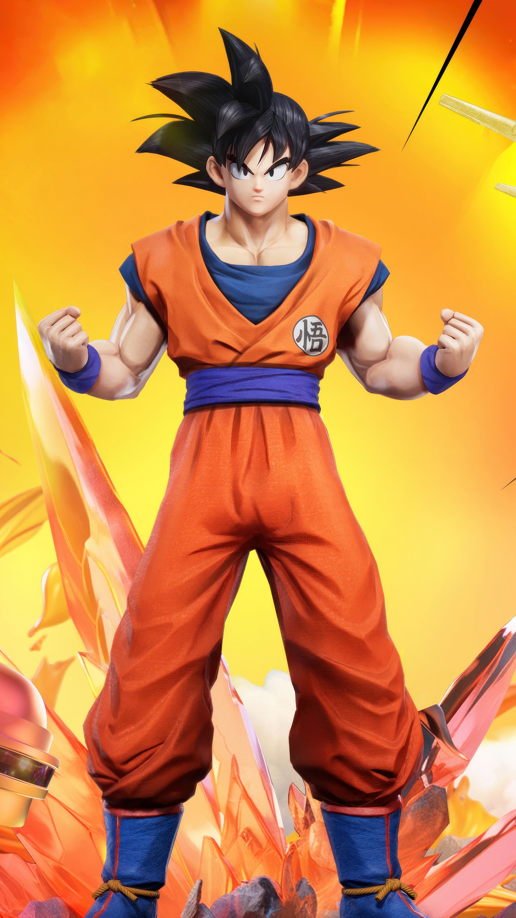 2160x3840 Goku PUBG Mobile Dragon Ball Super 4K