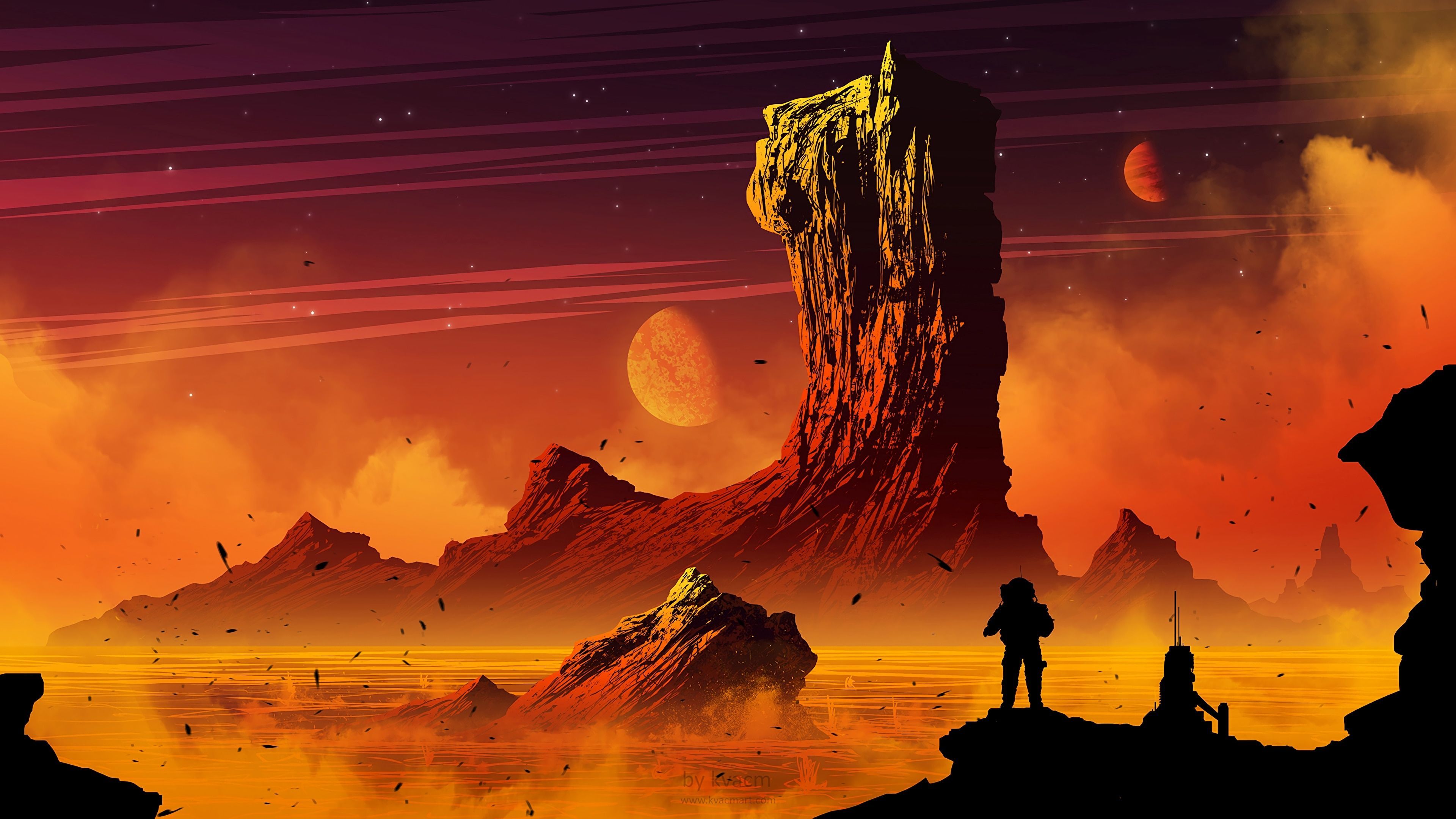 3840x2160 Steam Workshop::Orange planet