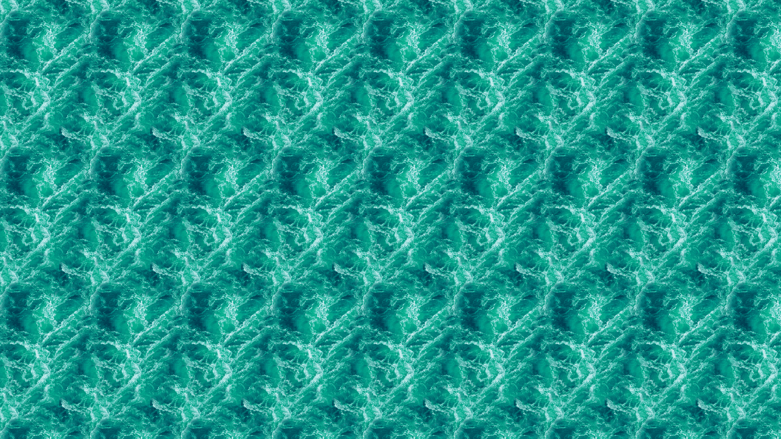 2560x1440 Teal Ocean Waves Desktop Wallpaper