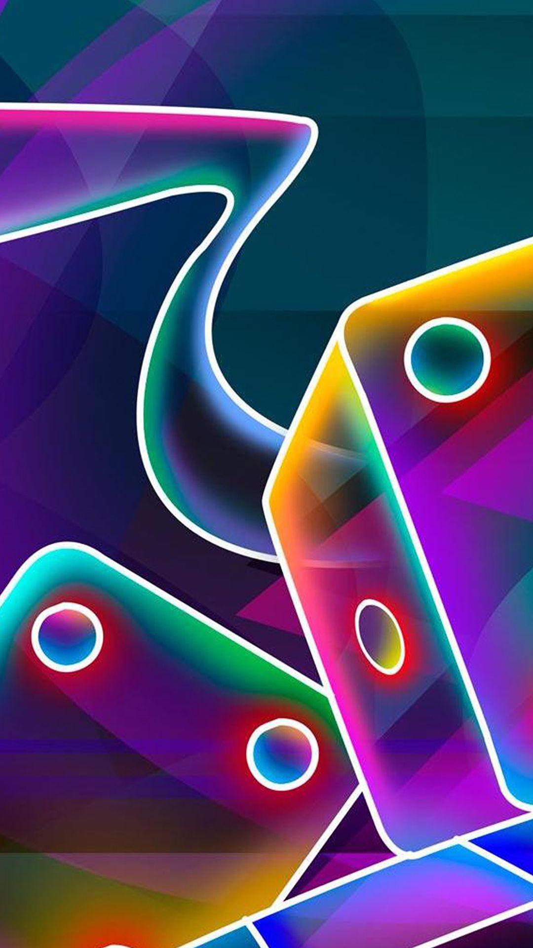 1080x1920 Free HD Neon Dice Phone Wallpaper.4475