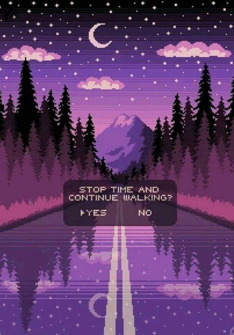 800x1146 Download Forest Pastel Purple Vaporwave