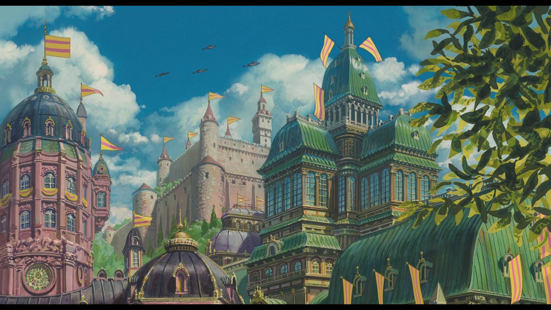 1920x1080 Moving Castle Kingdom Castle Wallpaper