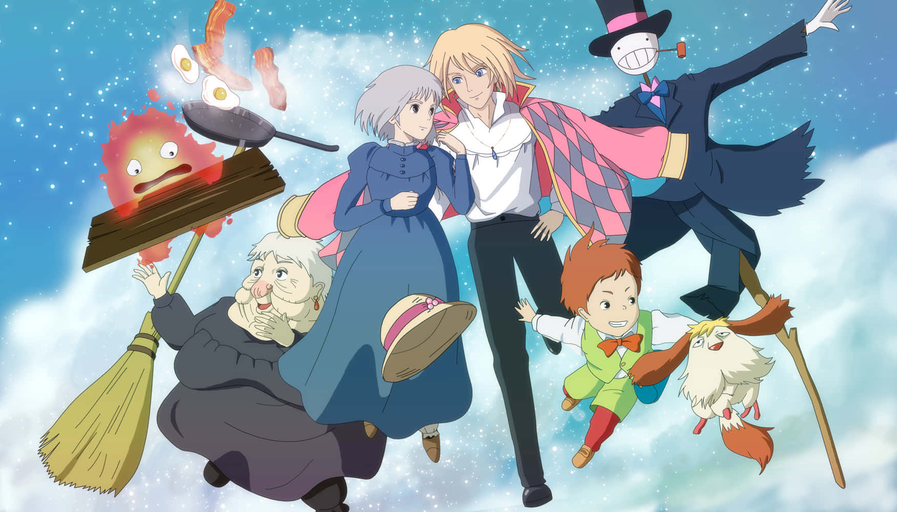 1750x1000 Howl's Moving Castle Background