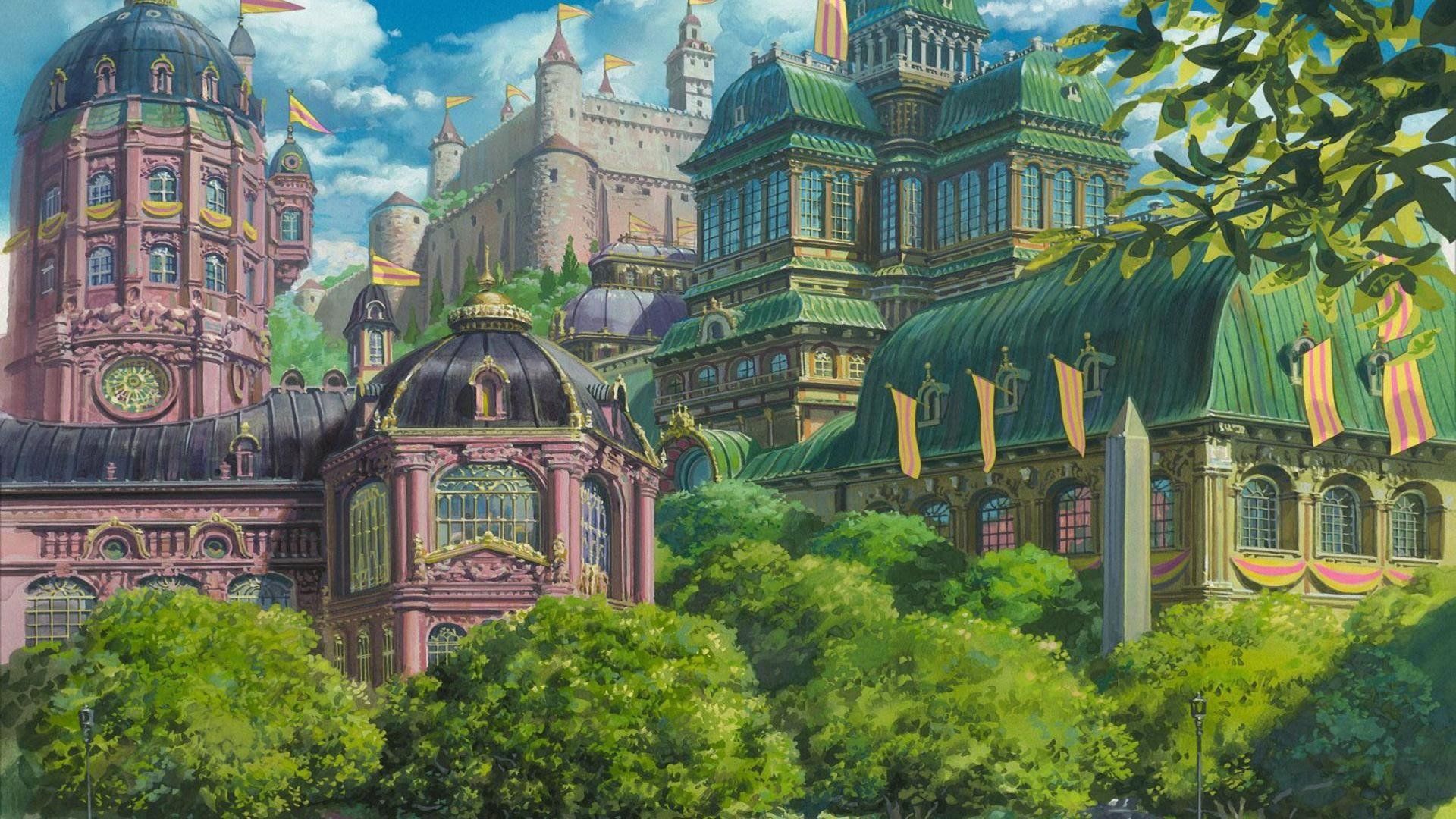 1920x1080 Howls Moving Castle Wallpaper HD Free