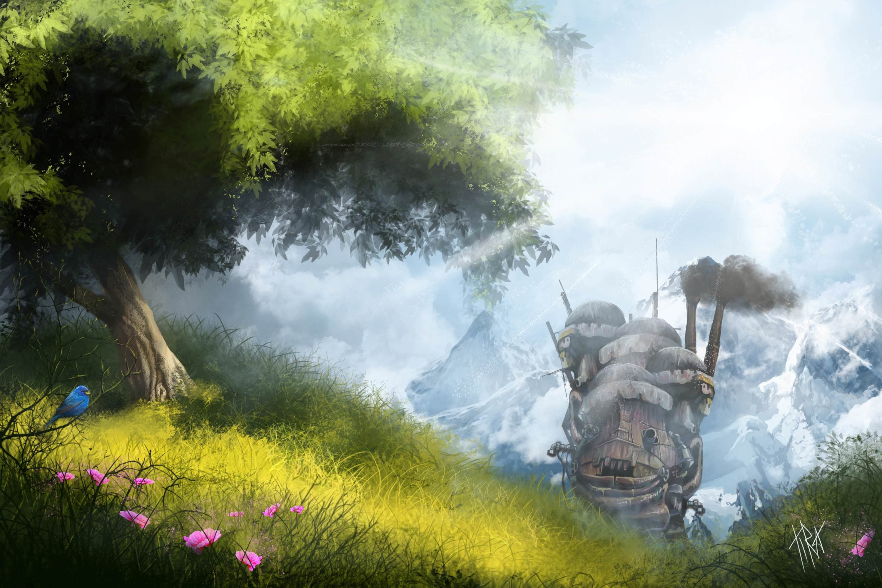 3000x2000 Howl's Moving Castle 4k Wallpaper