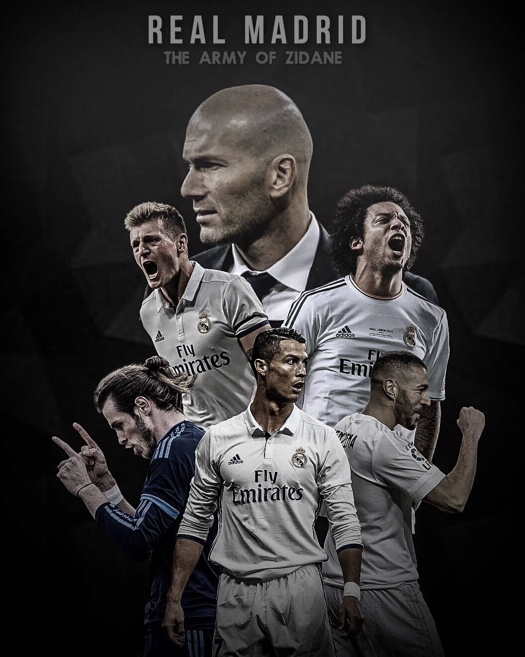 1056x1320 Download Real Madrid Cool Art Wallpaper