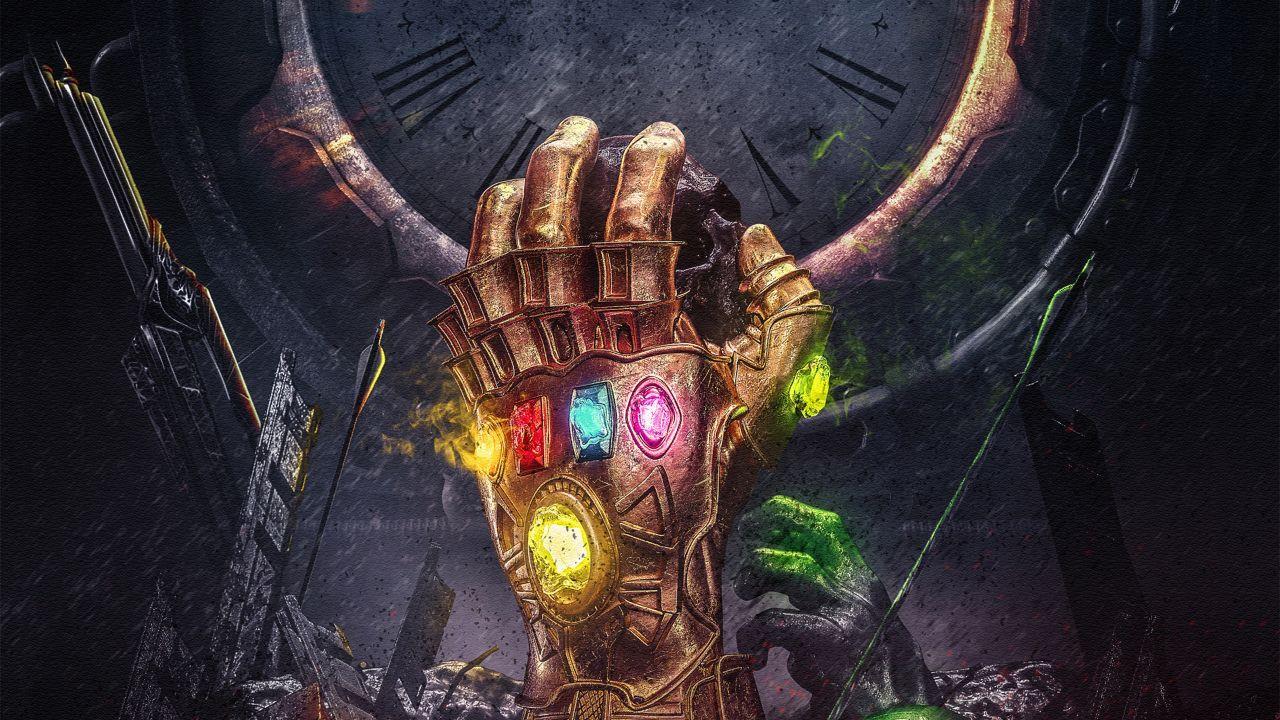 1280x720 Wallpaper Infinity Gauntlet, Thanos, Infinity Stones