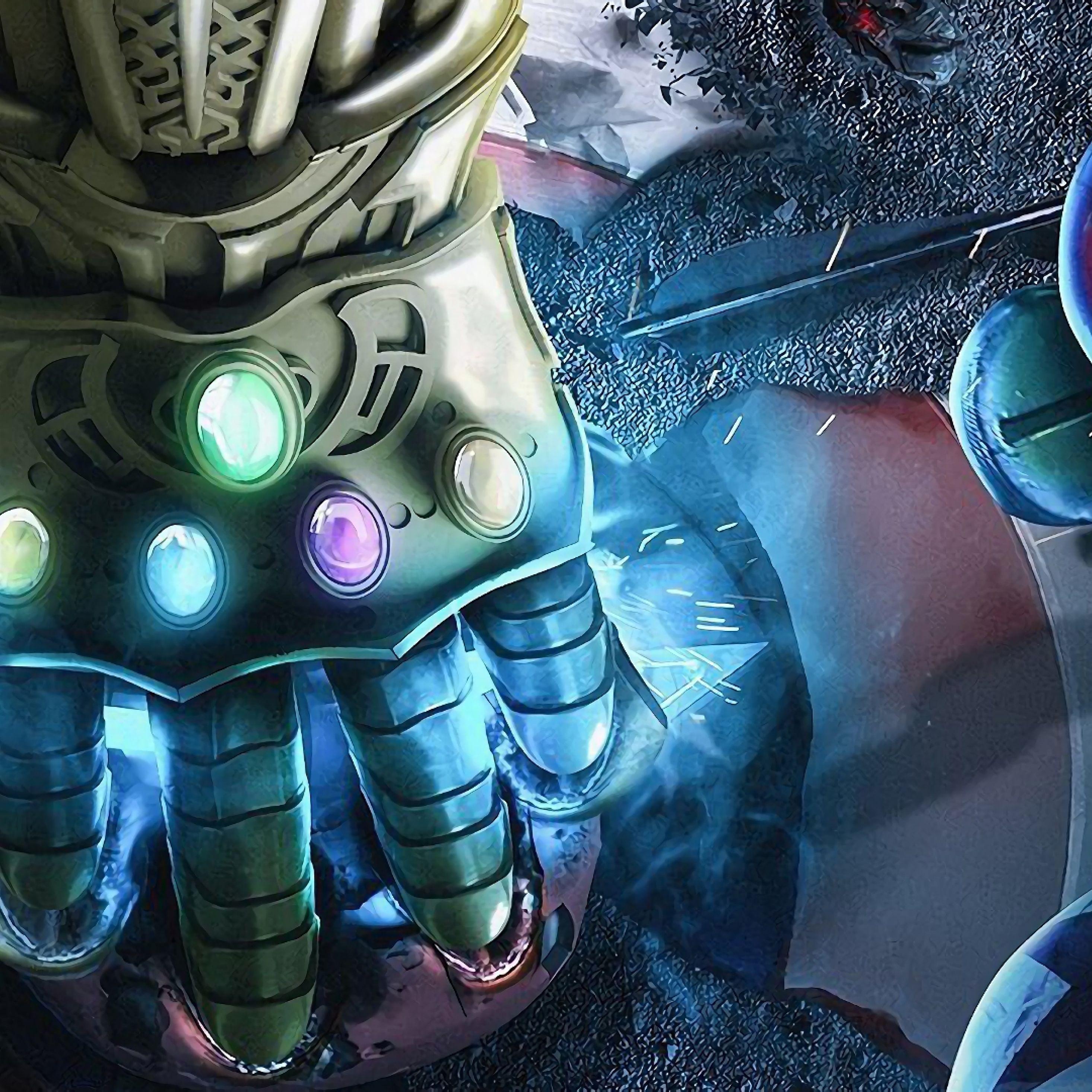 2932x2932 Infinity Gauntlet Of Thanos Avengers Infinity War