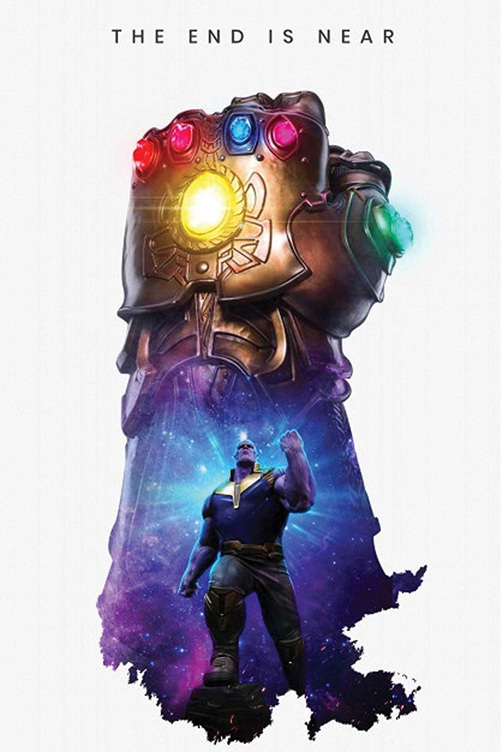 1000x1500 galaxy wooden art gellery Thanos Gauntlet Infinity War Wallpaper Sticker (12x18inch)