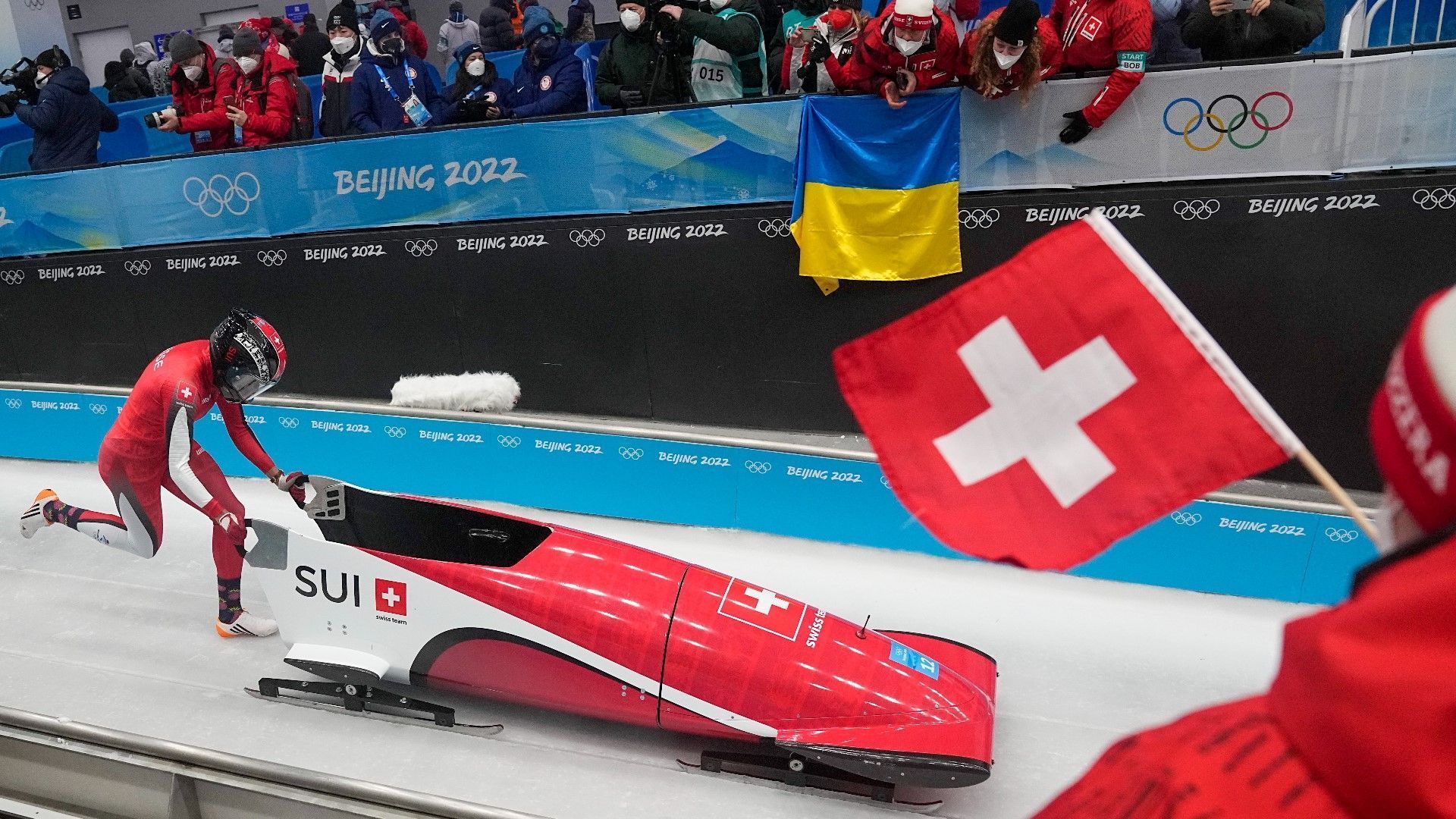 1920x1080 Winter Olympics. Monobob is a woman