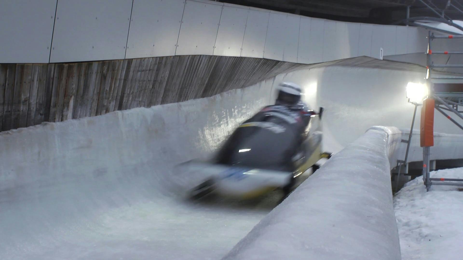 1920x1080 Video Of Bobsleigh Flyby Free Stock