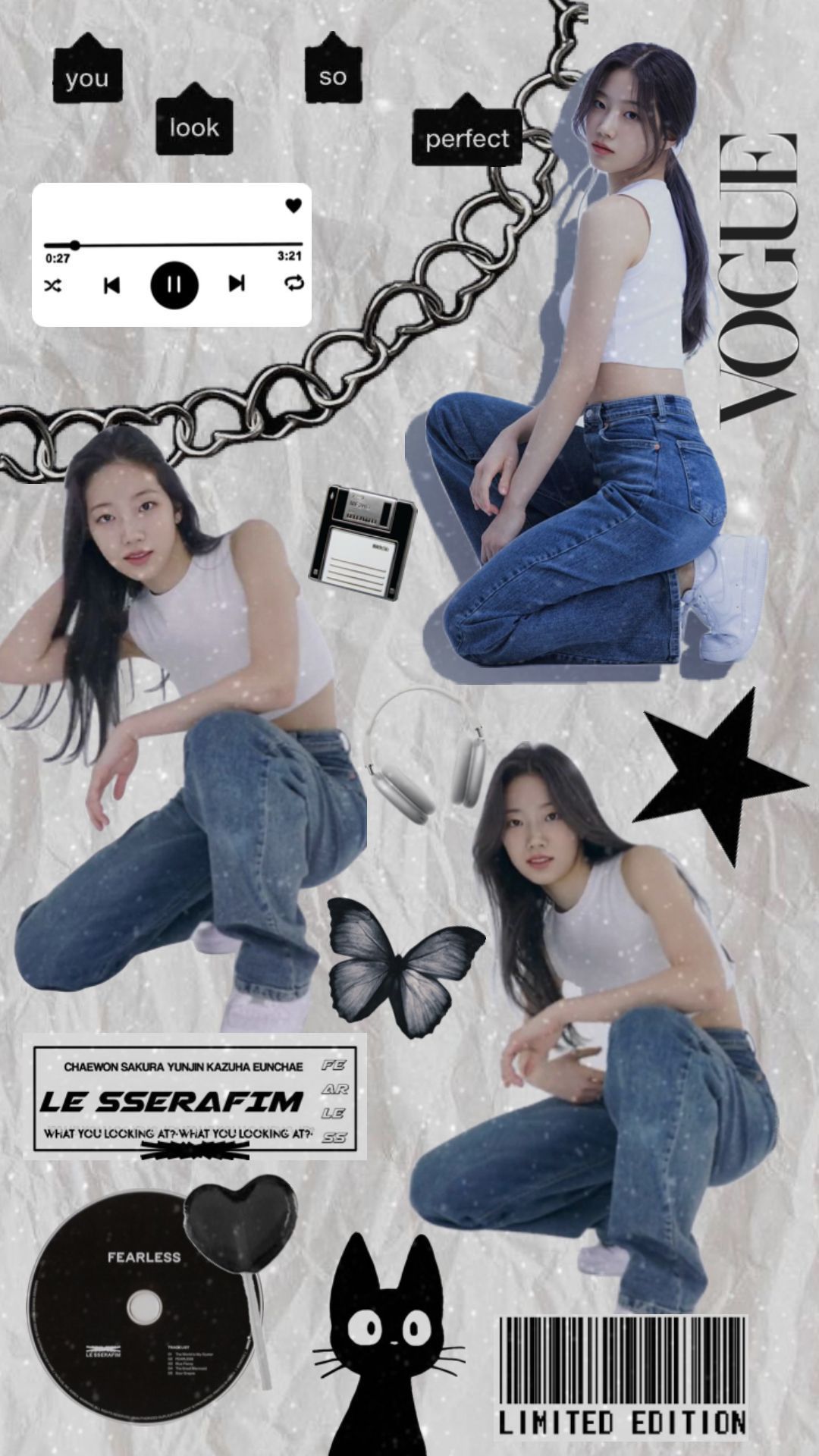 1080x1920 Shuffles le sserafim kazuha wallpaper