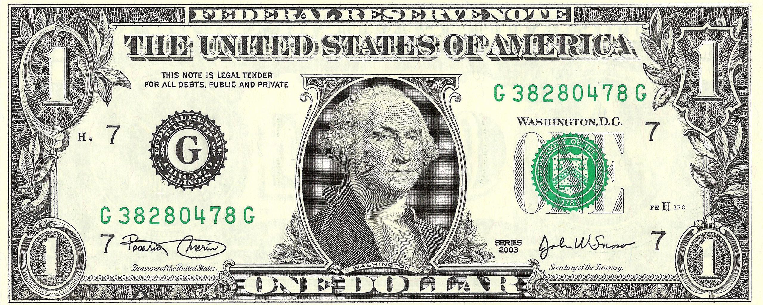 2560x1024 The Iconic George Washington Dollar Bill