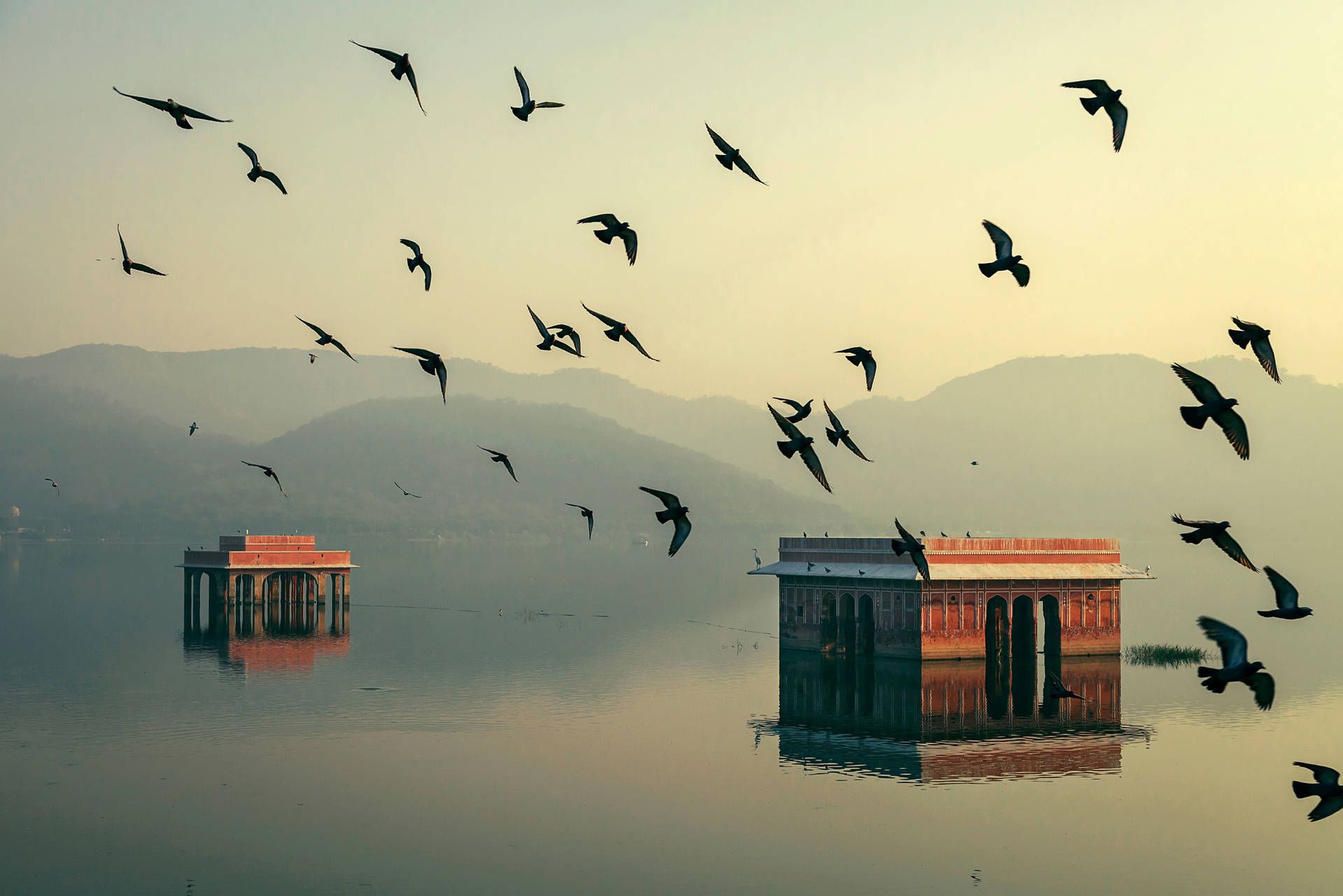 1920x1281 Download Jal Mahal Jaipur Surrounded