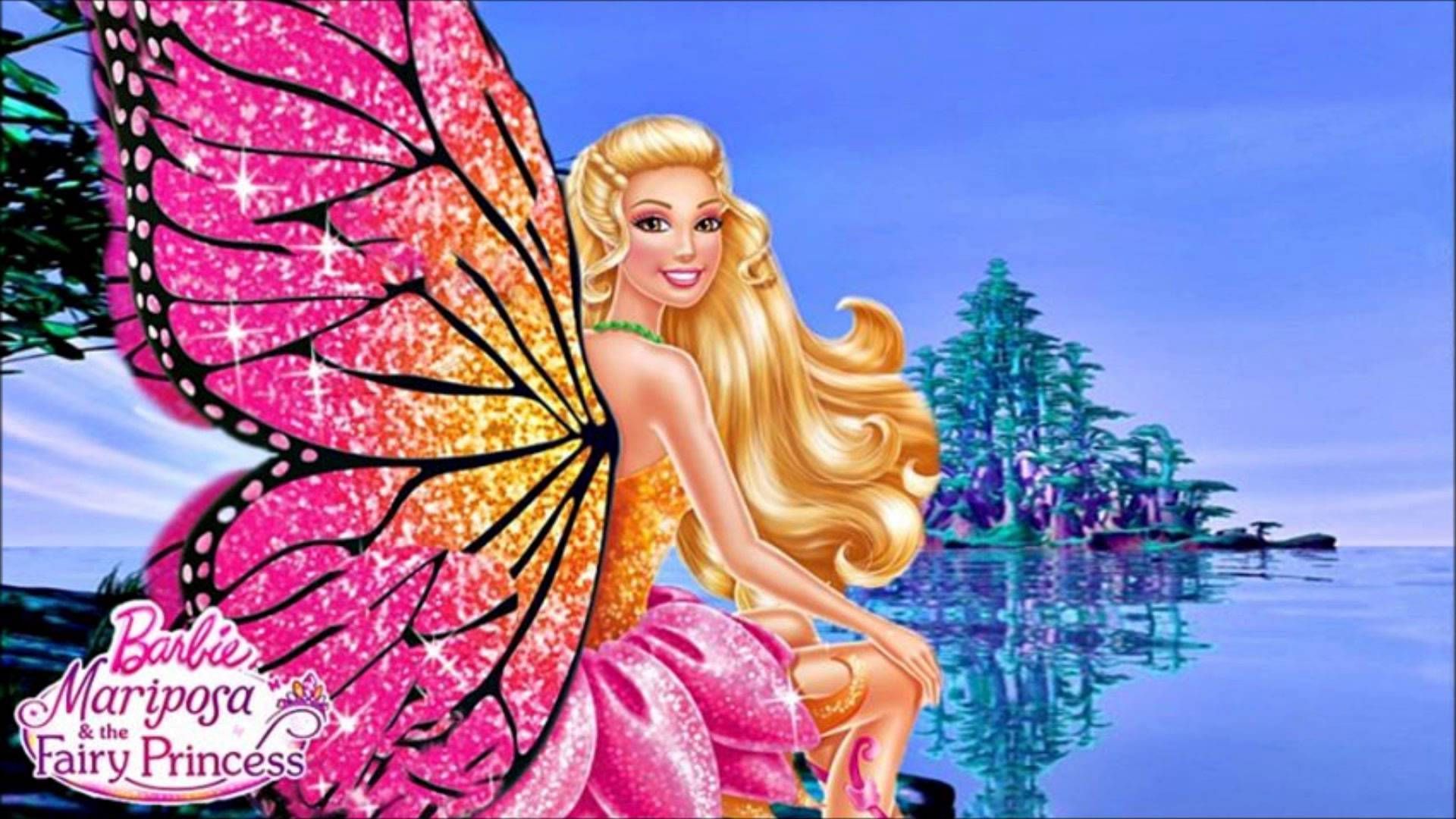 1920x1080 Barbie Princess Mariposa Wallpaper