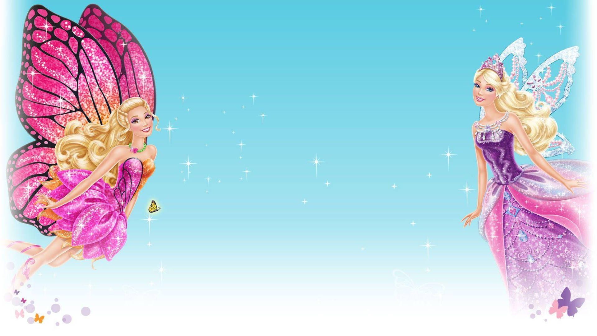 1920x1080 Download Barbie Mariposa Background