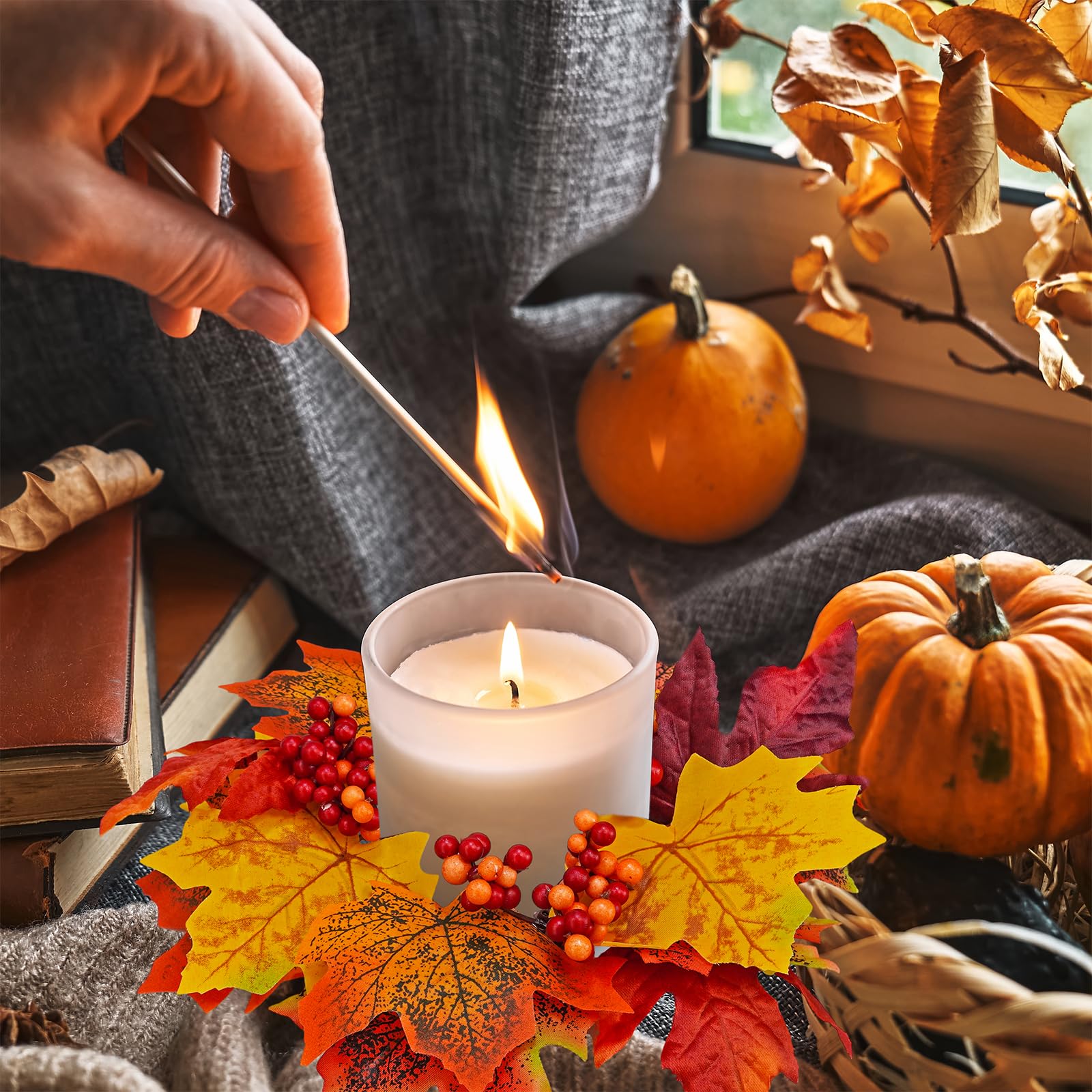 1600x1600 Candle Wreath Rings