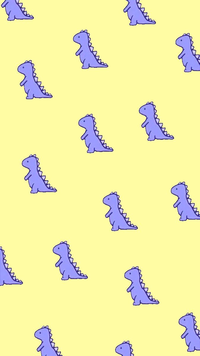 675x1200 Yellow dino background