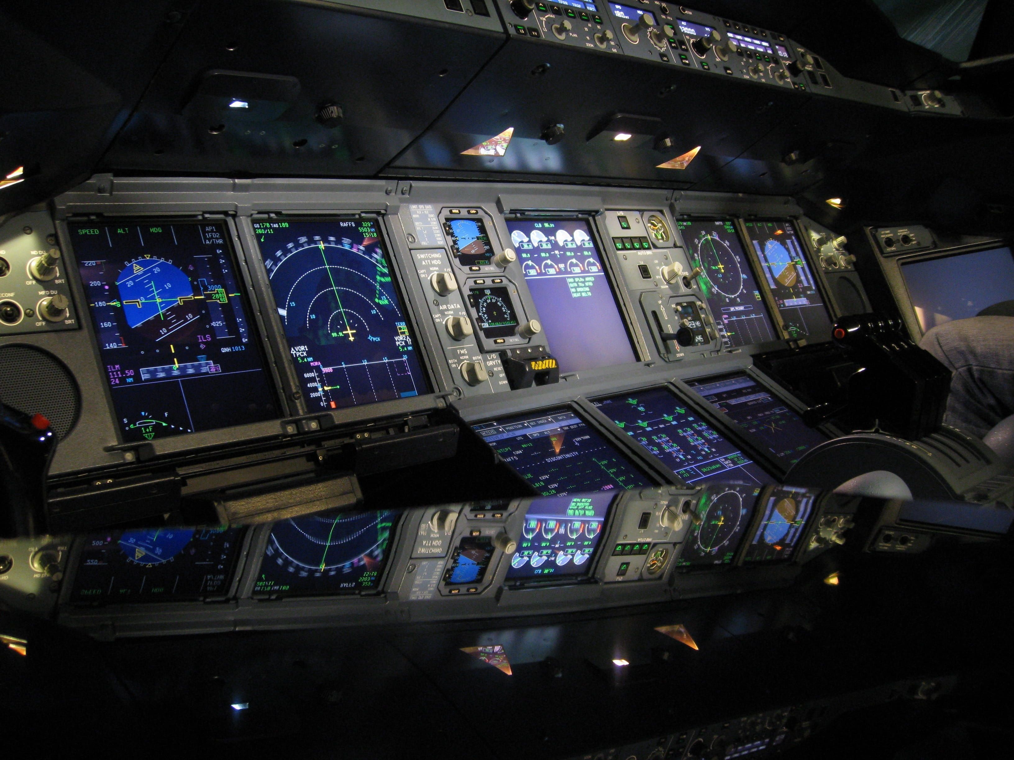 3264x2448 HD wallpaper: Cockpit, Aircraft, A380