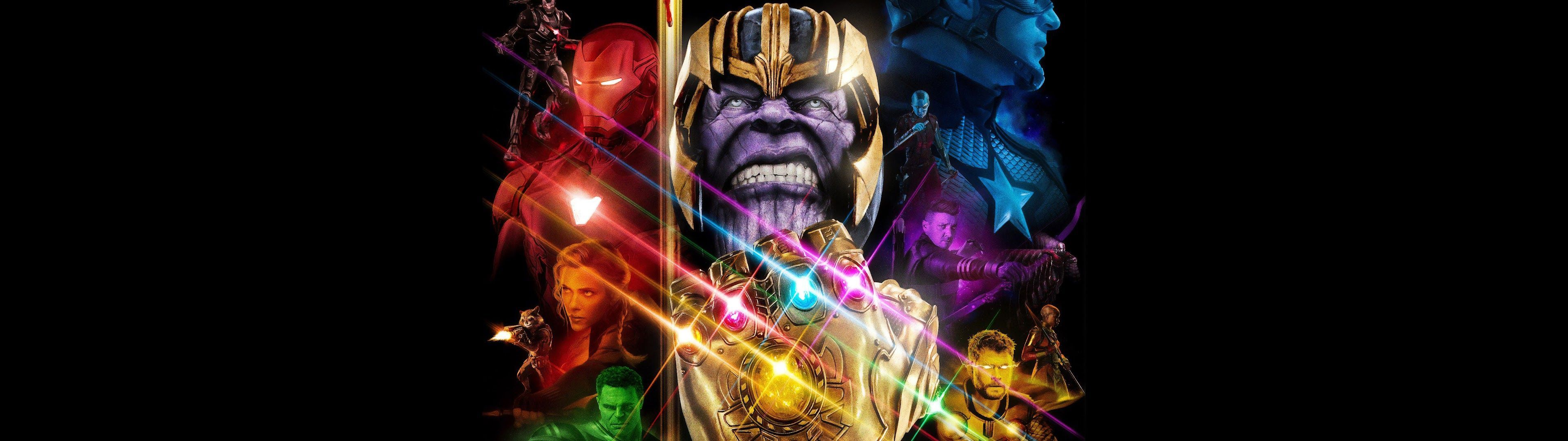 3840x1080 Endgame Thanos Infinity Gauntlet 4K