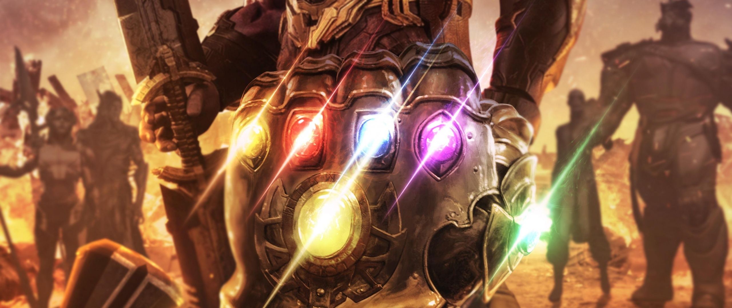 2560x1080 Infinity Gauntlet Wallpaper 4K, Thanos