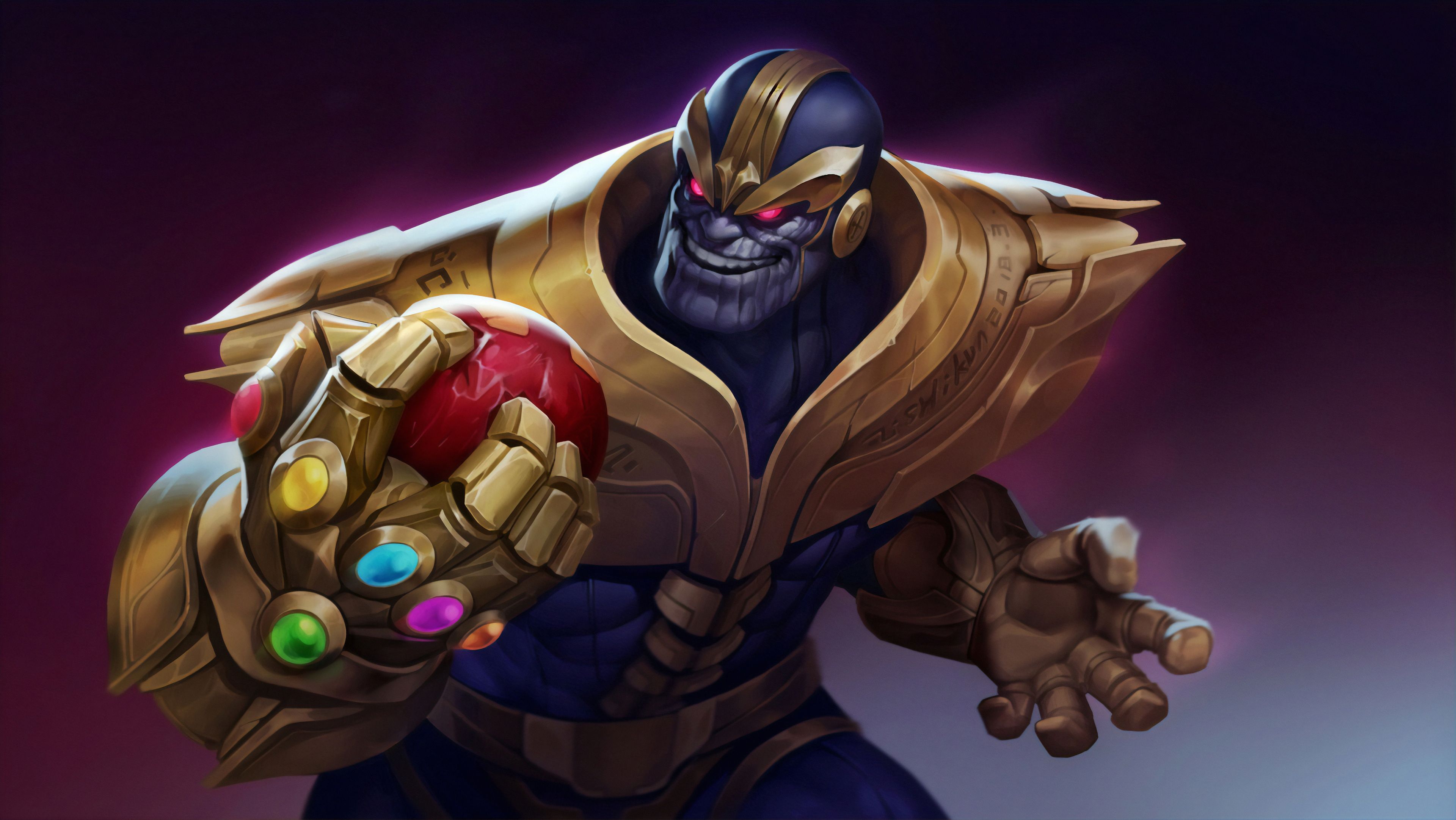3840x2164 Infinity Gauntlet Comic Thanos 4k