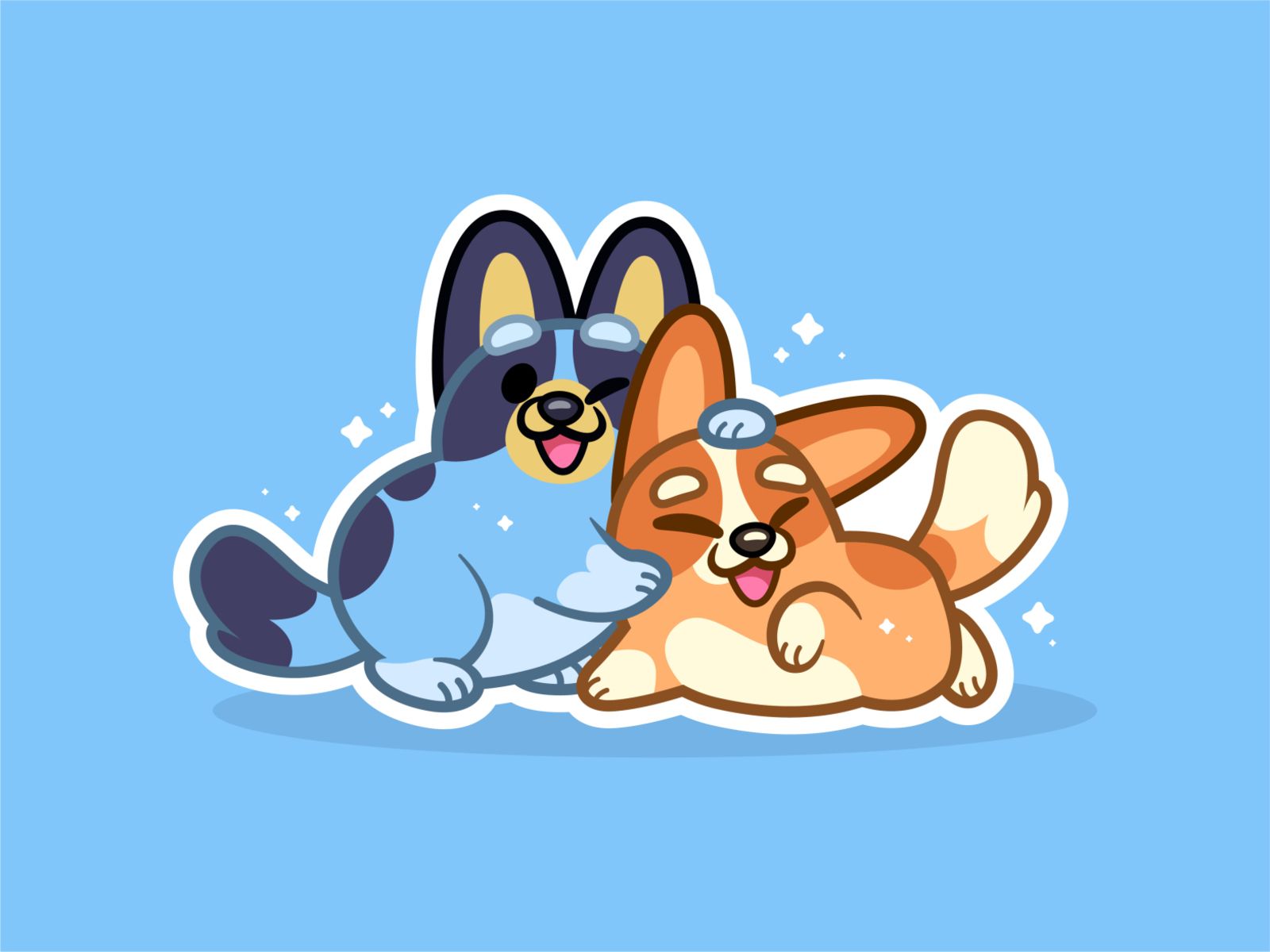 1600x1200 Bluey & Bingo by Zandra Conley on Dribbble