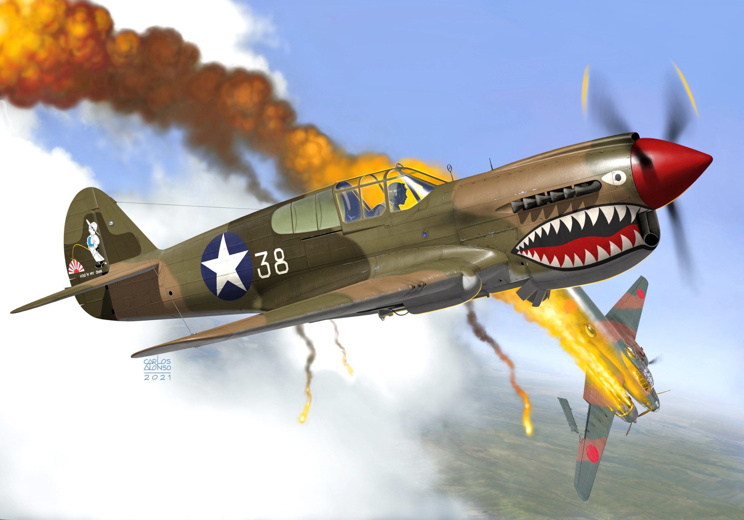 2560x1791 Download Warplane Military Curtiss P 40