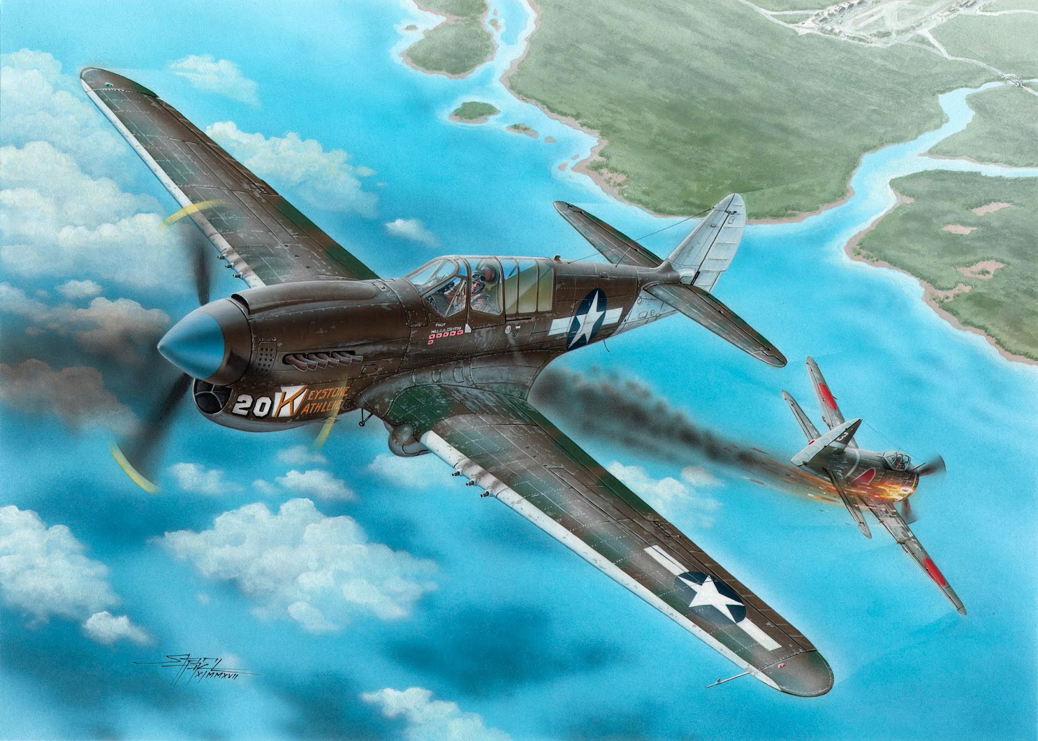 2048x1461 Military Curtiss P 40 Warhawk HD Wallpaper