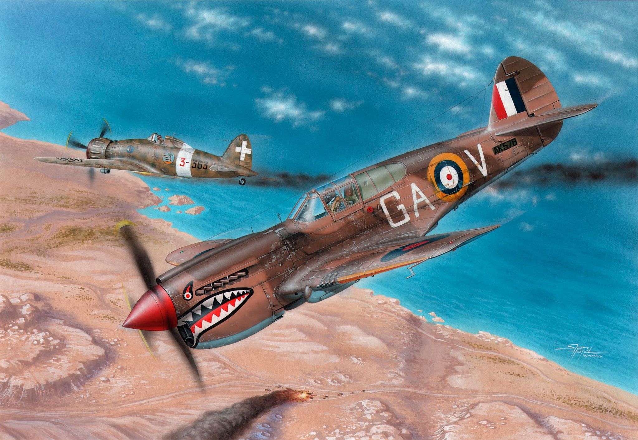 2048x1412 Military Curtiss P 40 Warhawk HD Wallpaper