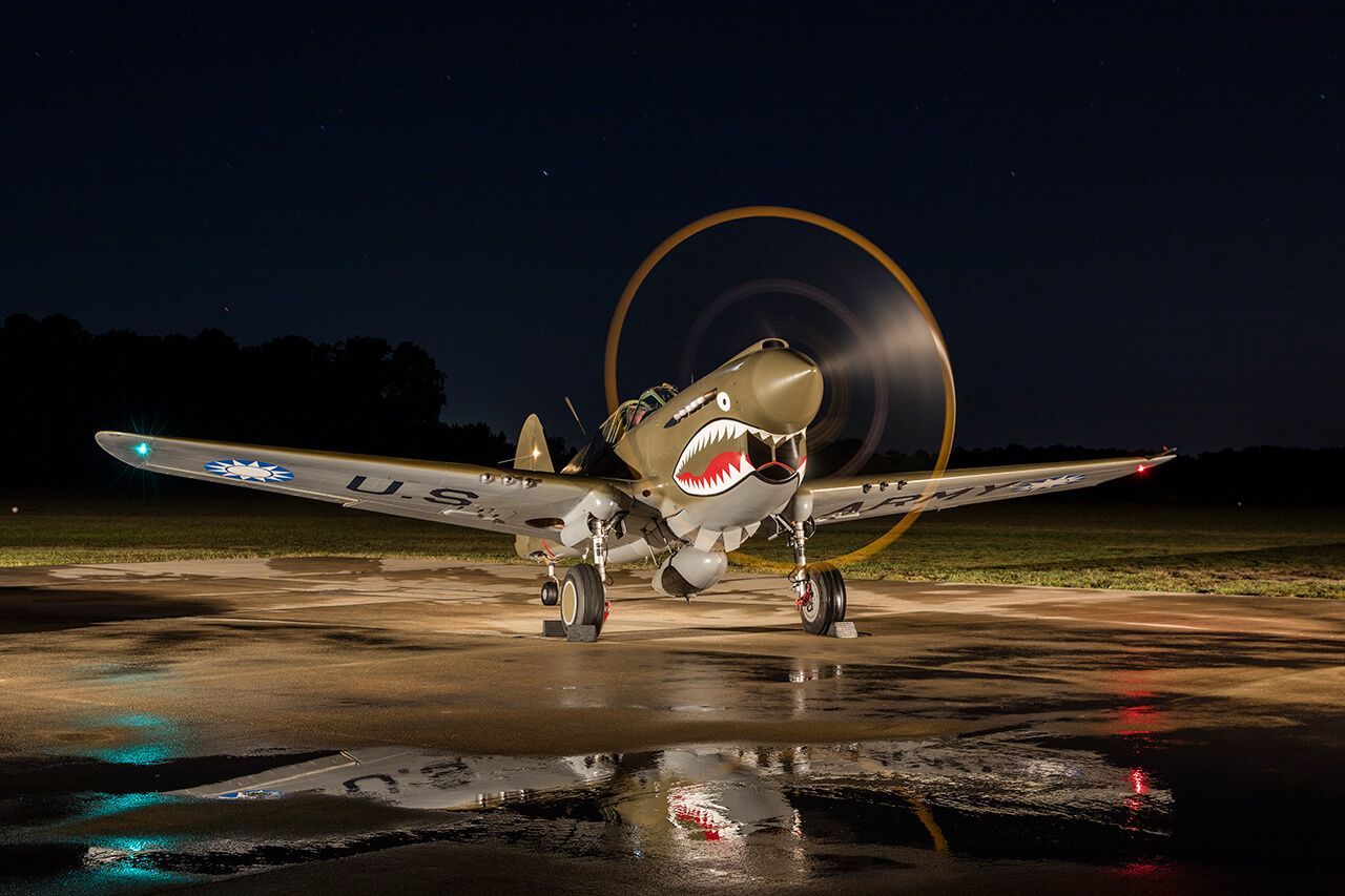 1280x853 Curtiss P 40E Warhawk. Military