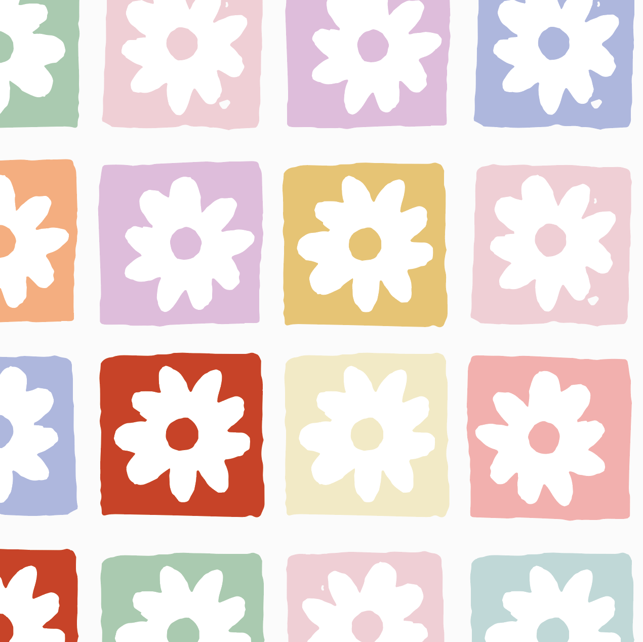 1270x1268 Floral Funland Wallpaper : Munks and Me