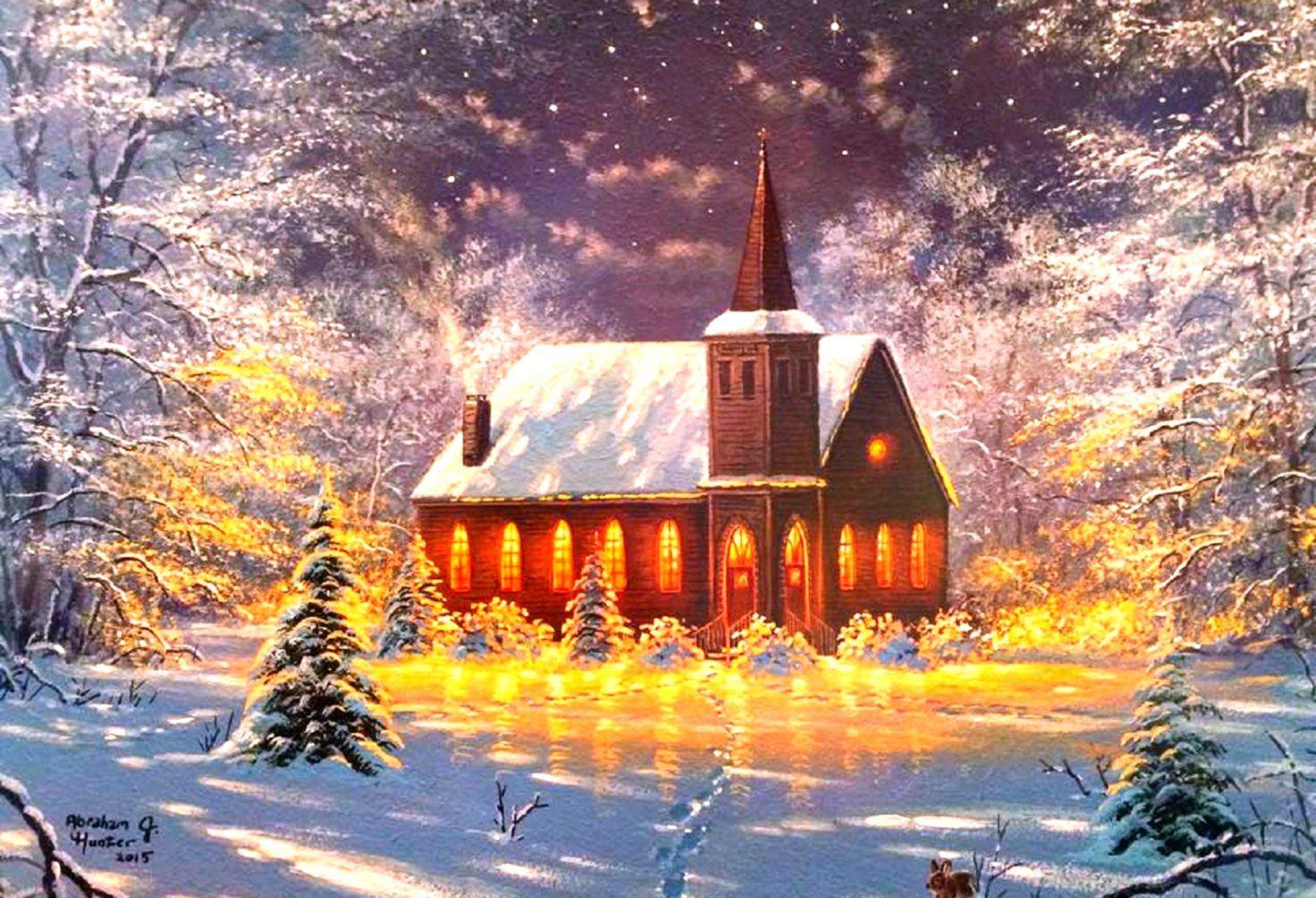 1472x1004 Church Scene Wallpaper