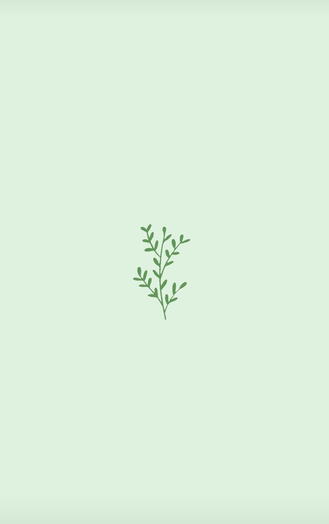 1080x1720 Green Minimalist Aesthetic Wallpaper